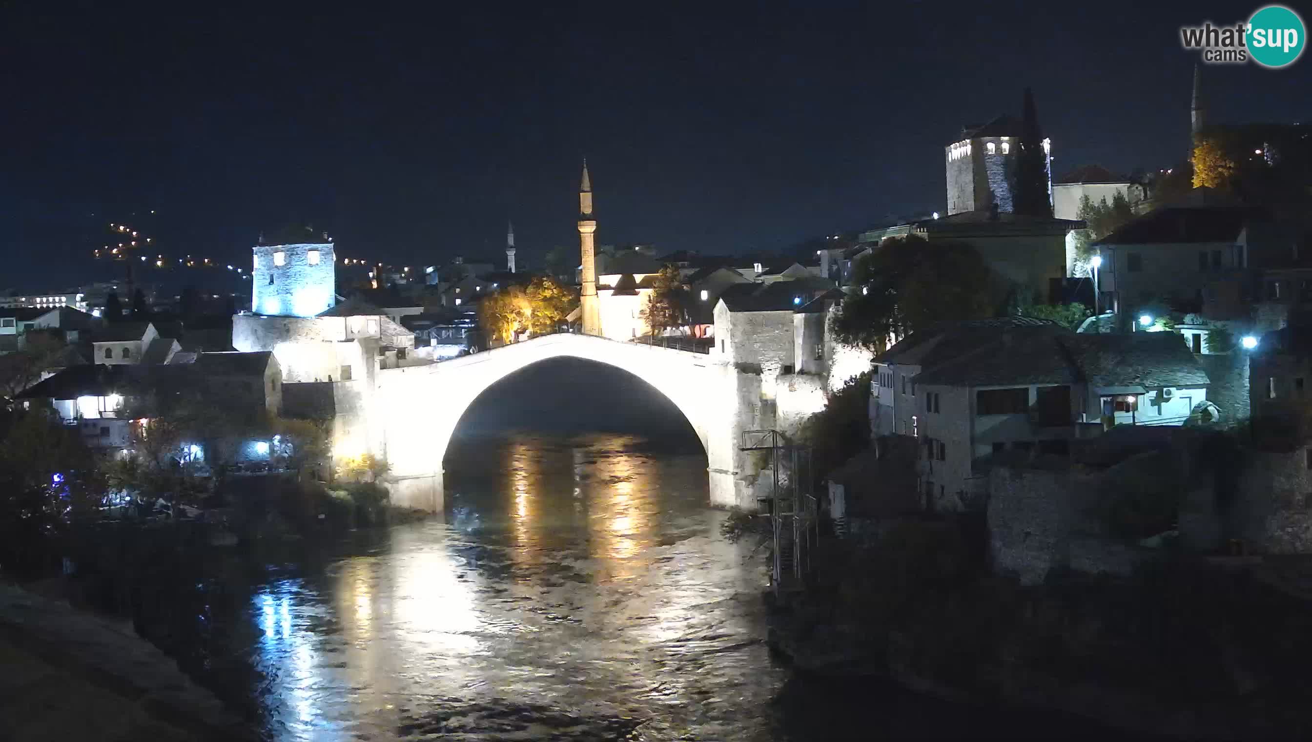 Cámara web de Mostar – El Viejo Puente sobre el río Neretva