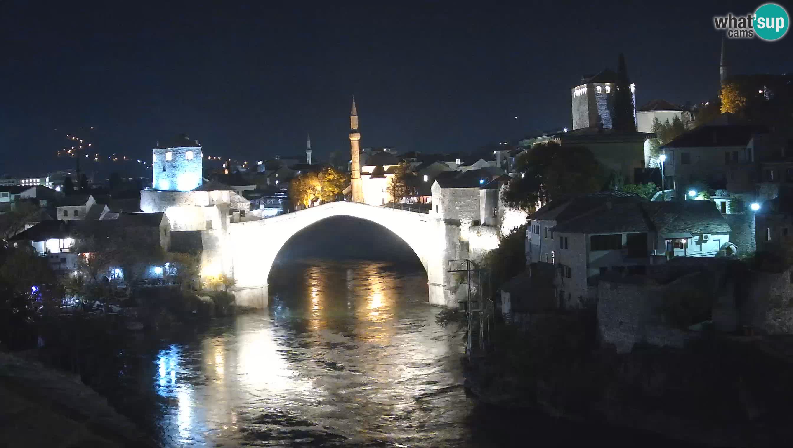 Cámara web de Mostar – El Viejo Puente sobre el río Neretva