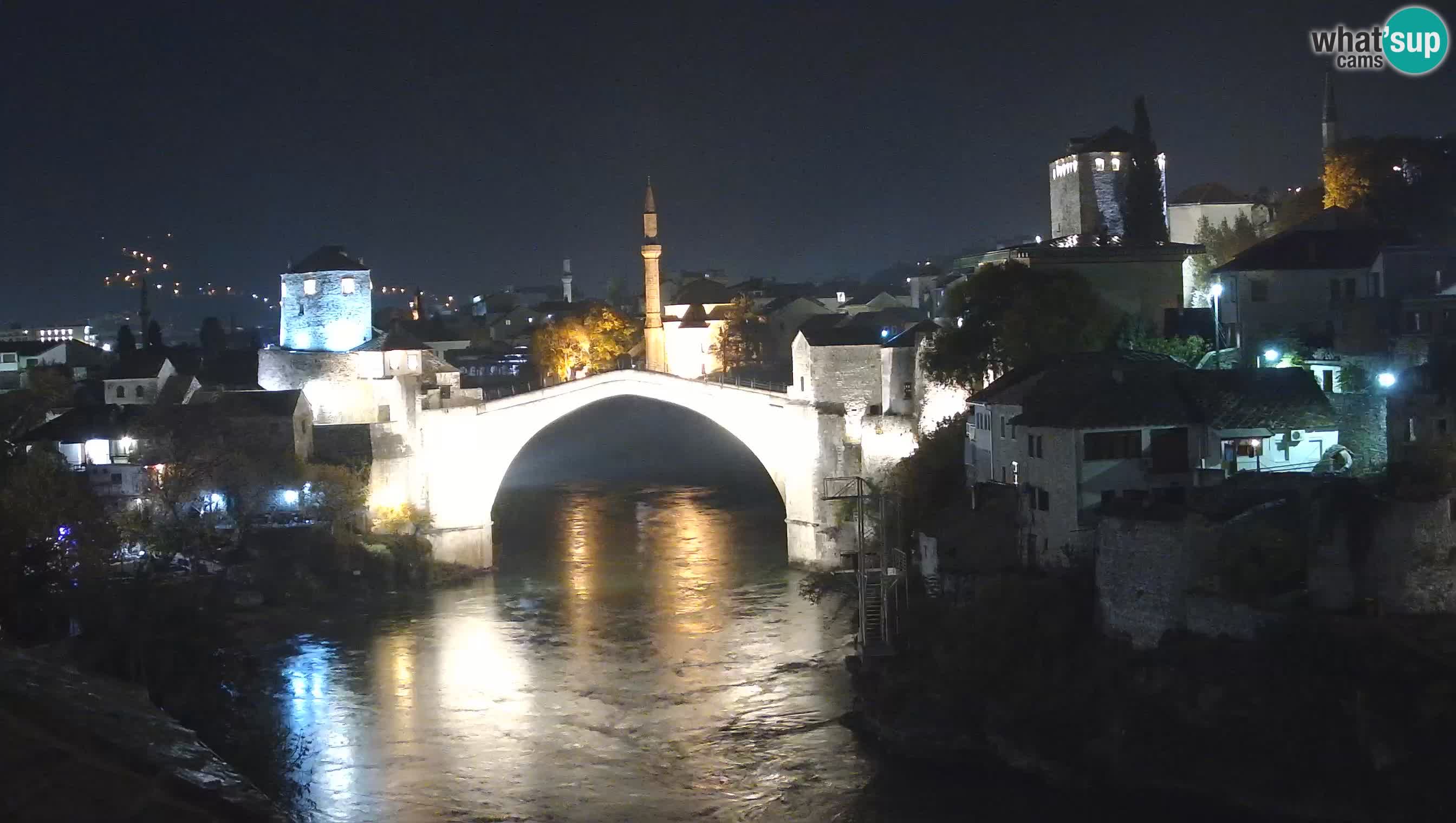 Cámara web de Mostar – El Viejo Puente sobre el río Neretva