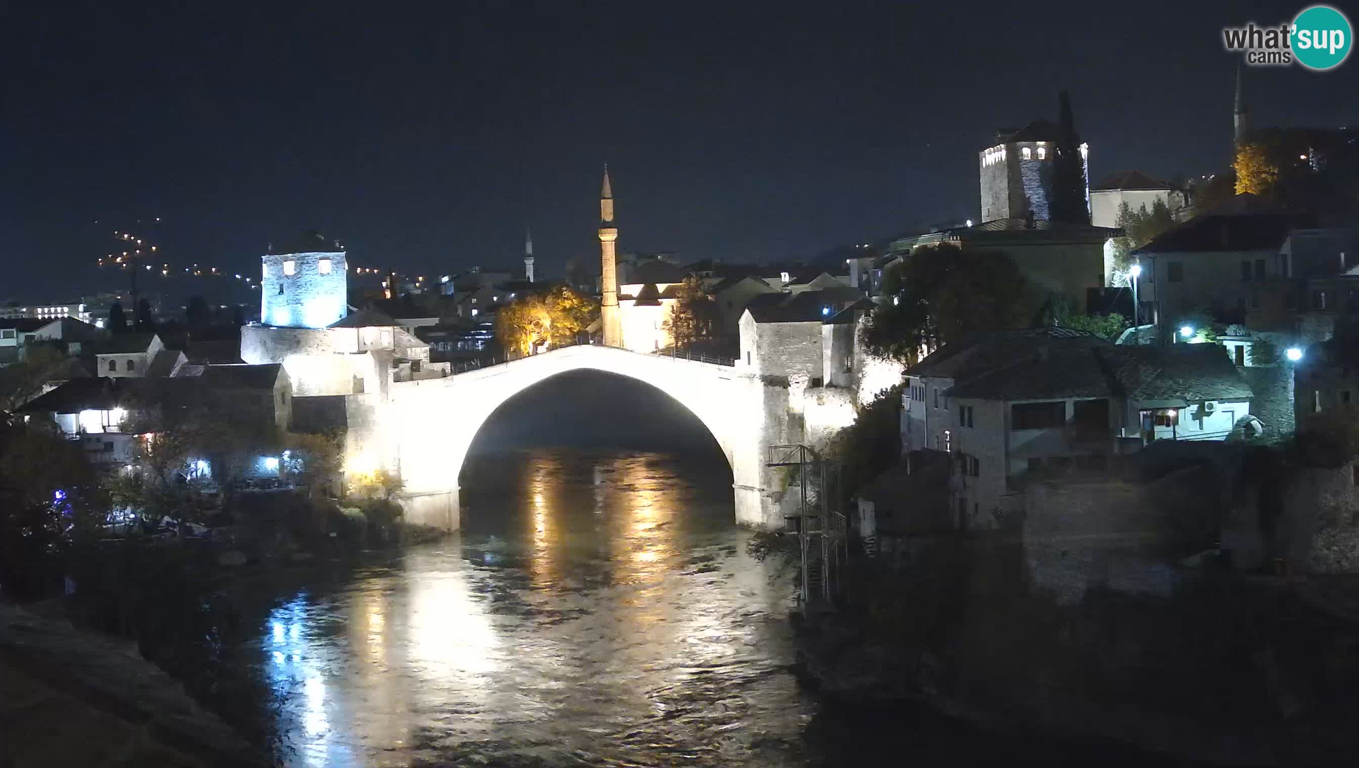 Cámara web de Mostar – El Viejo Puente sobre el río Neretva