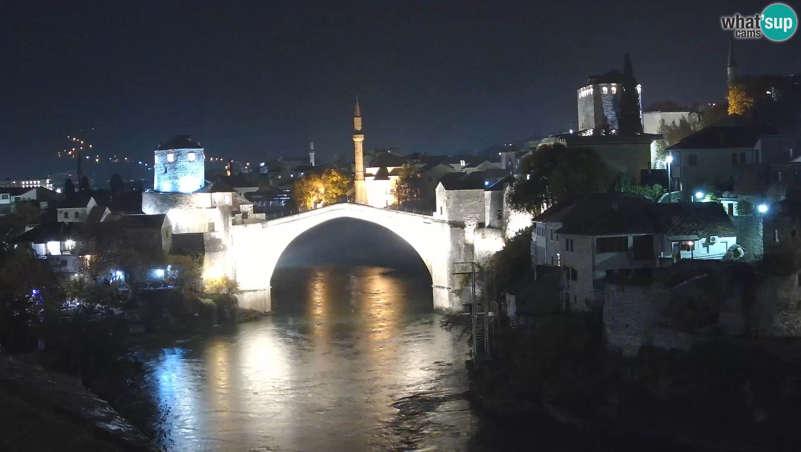 Cámara web de Mostar – El Viejo Puente sobre el río Neretva