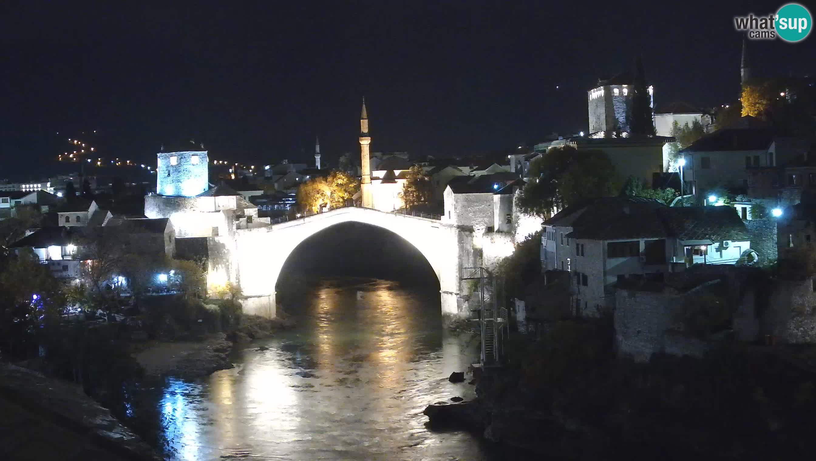 Cámara web de Mostar – El Viejo Puente sobre el río Neretva