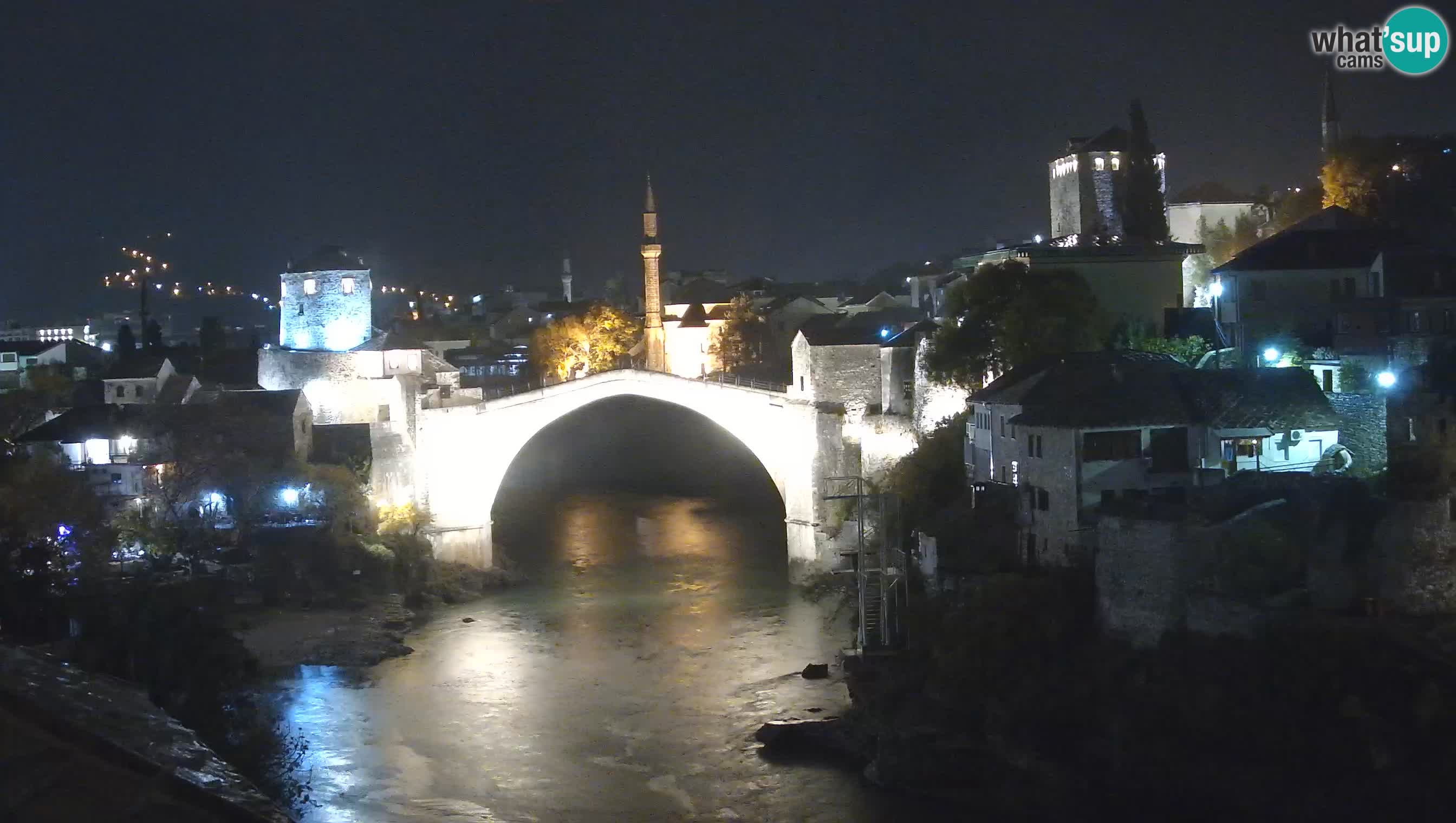 Cámara web de Mostar – El Viejo Puente sobre el río Neretva