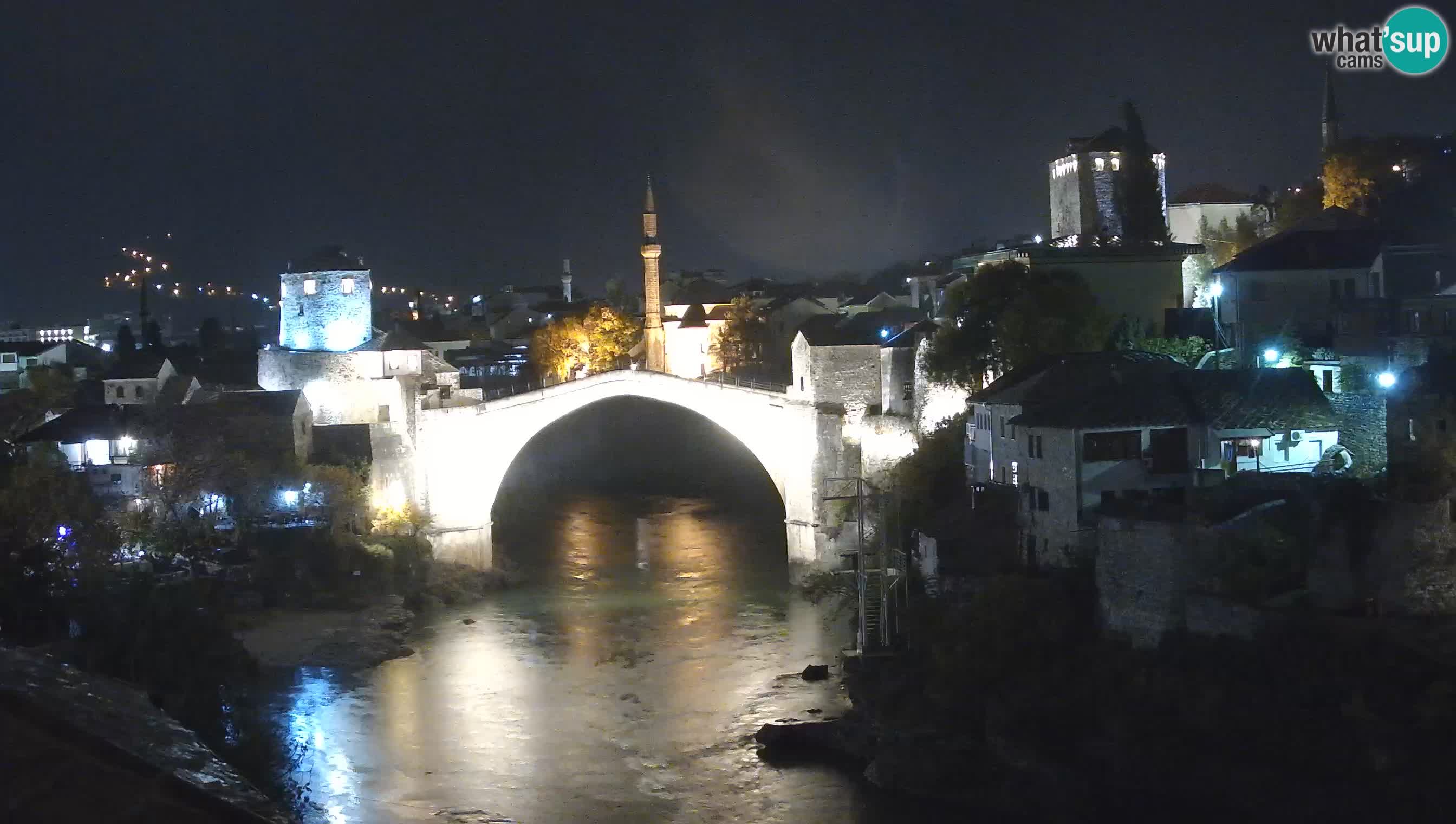 Cámara web de Mostar – El Viejo Puente sobre el río Neretva