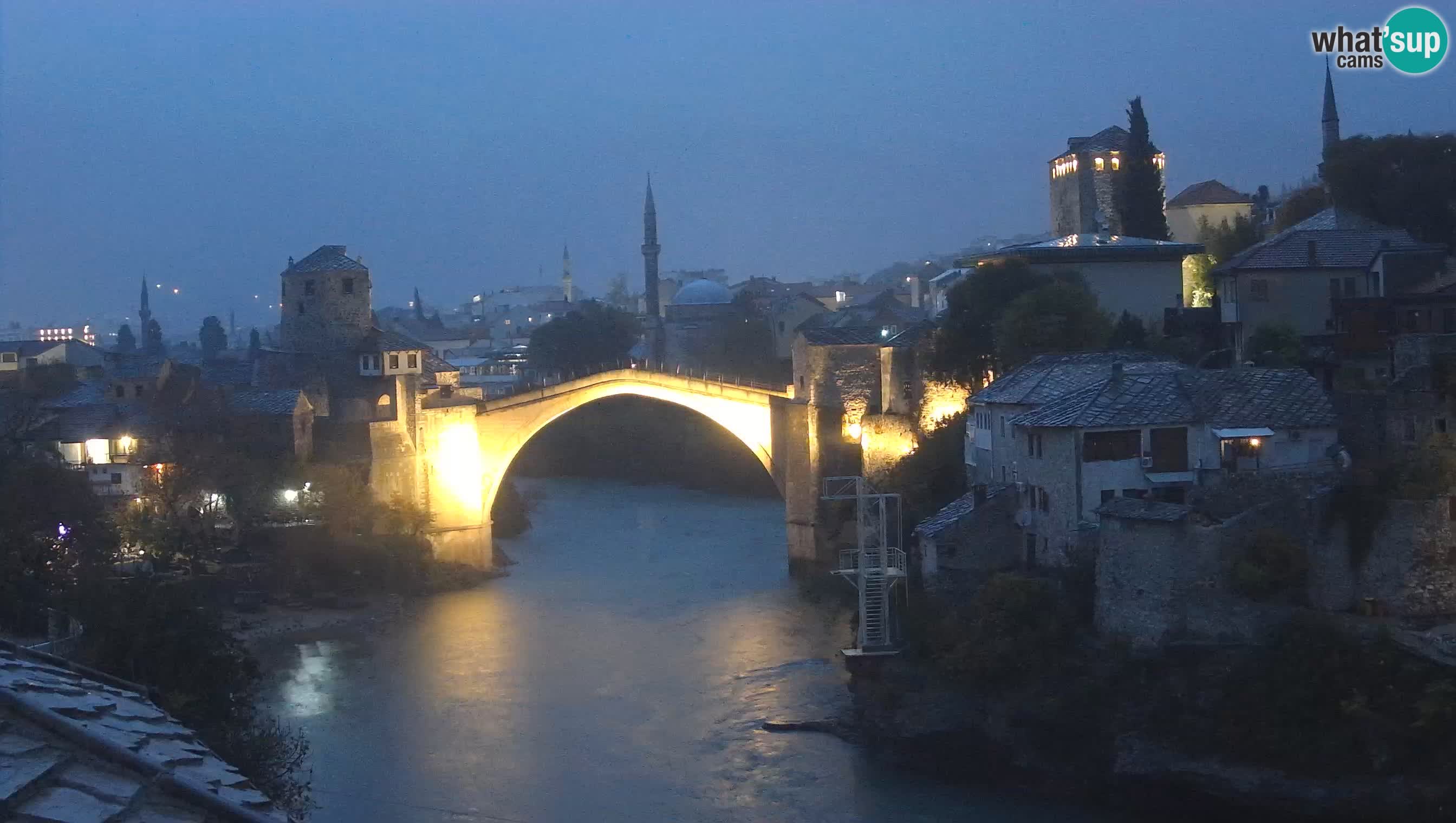 Cámara web de Mostar – El Viejo Puente sobre el río Neretva