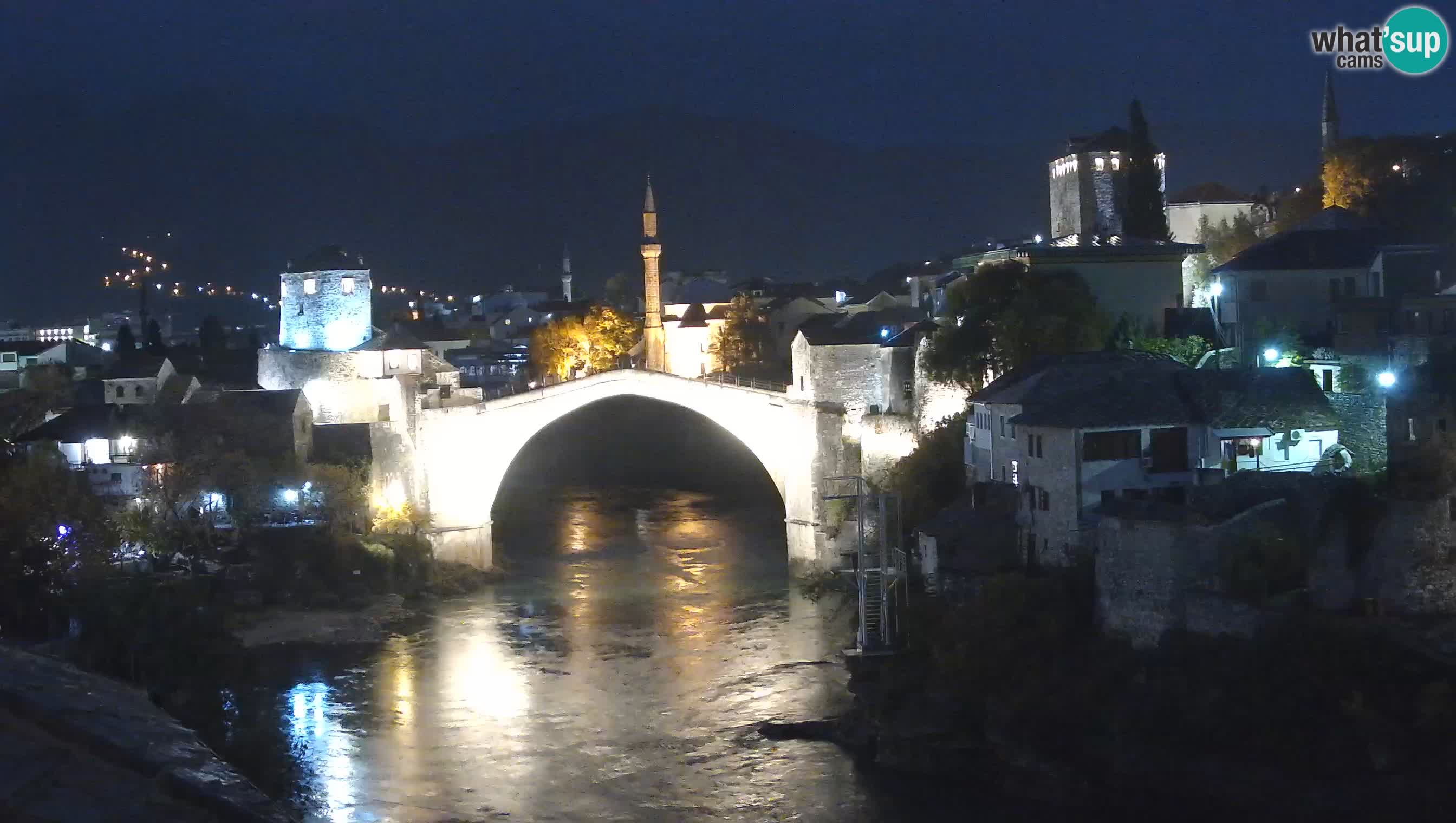 Cámara web de Mostar – El Viejo Puente sobre el río Neretva