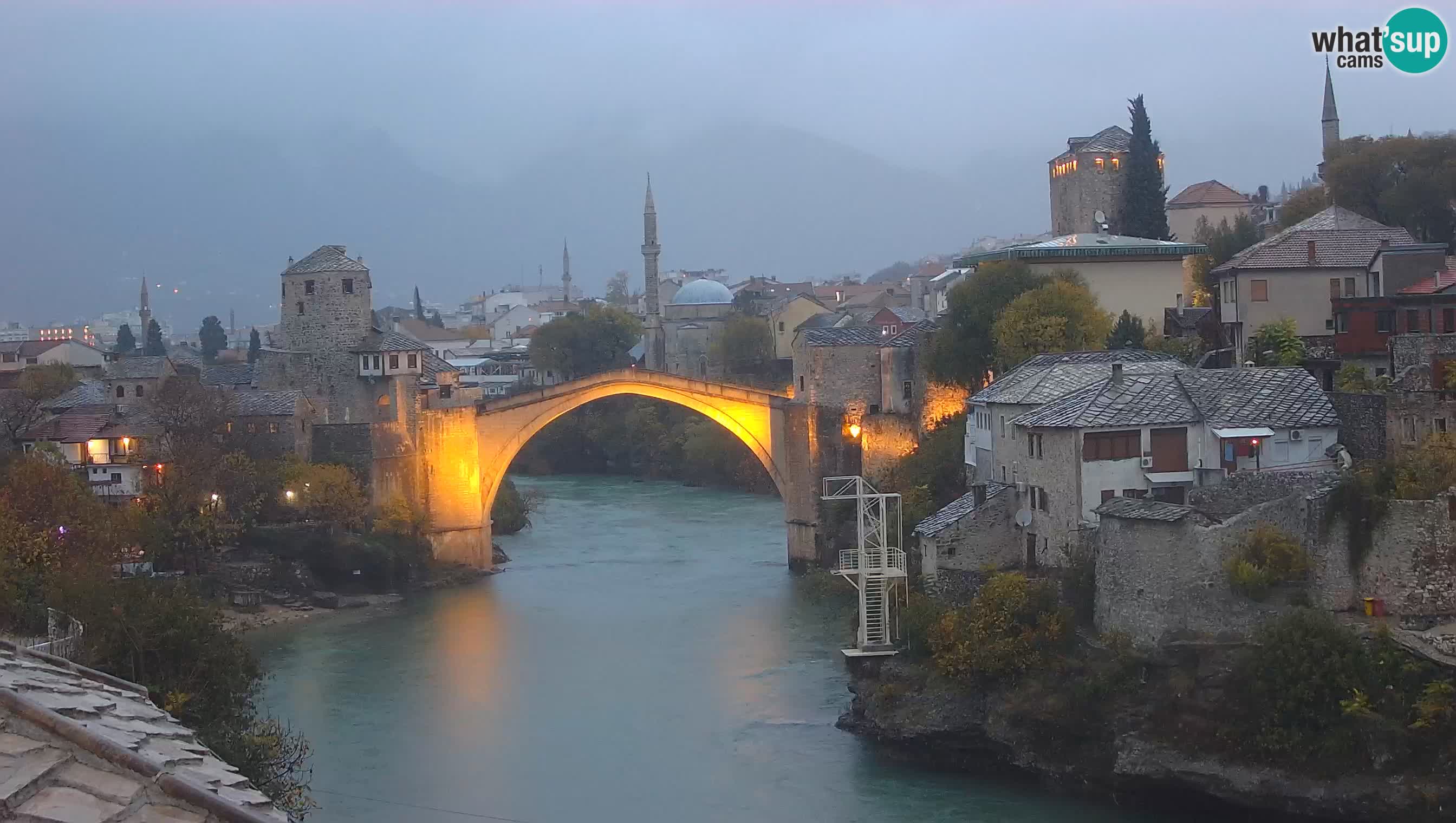 Mostar web kamera – Stari Most i rijeka Neretva – Goa Mostar