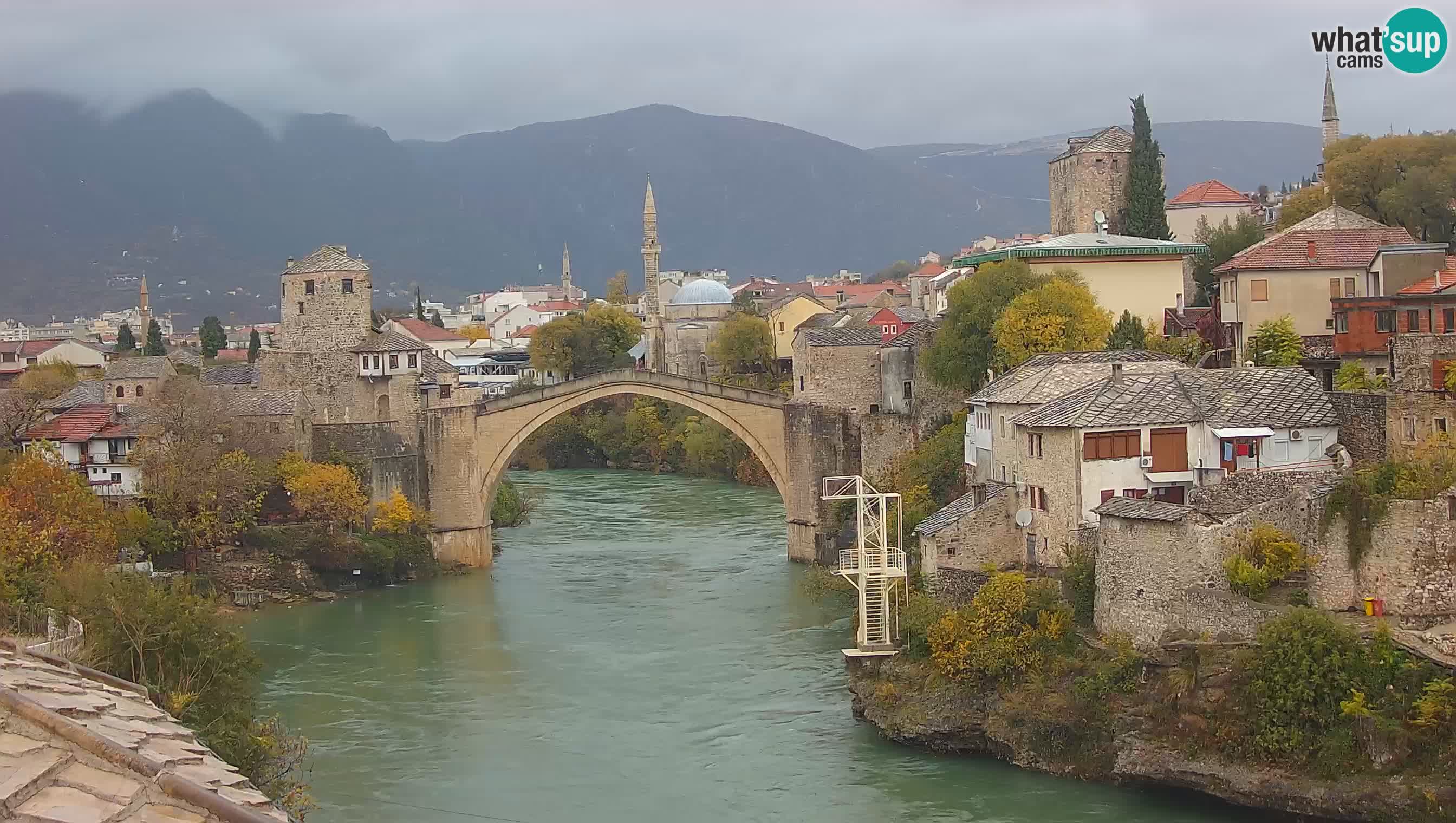 Mostar web kamera – Stari Most i rijeka Neretva – Goa Mostar