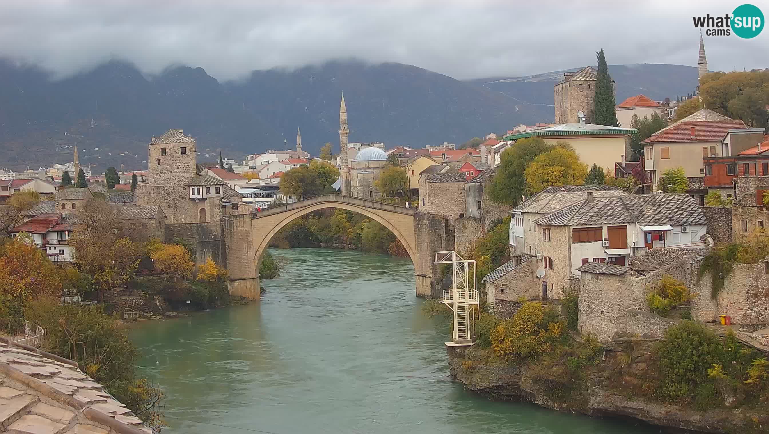 Mostar web kamera – Stari Most i rijeka Neretva – Goa Mostar