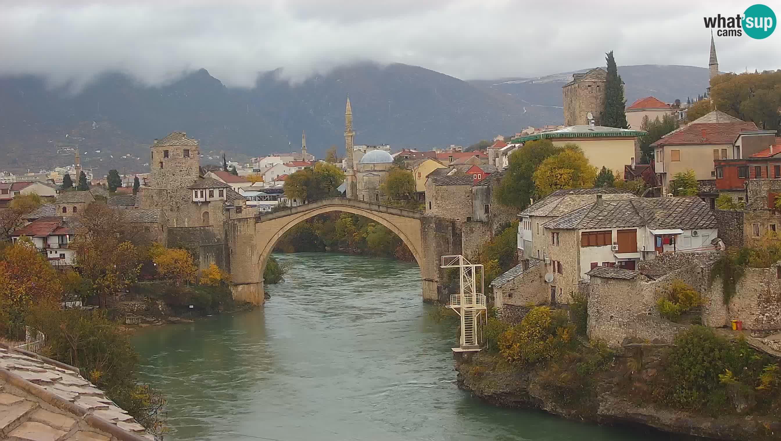 Webcam Mostar – Il Ponte Vecchio sul fiume Neretva