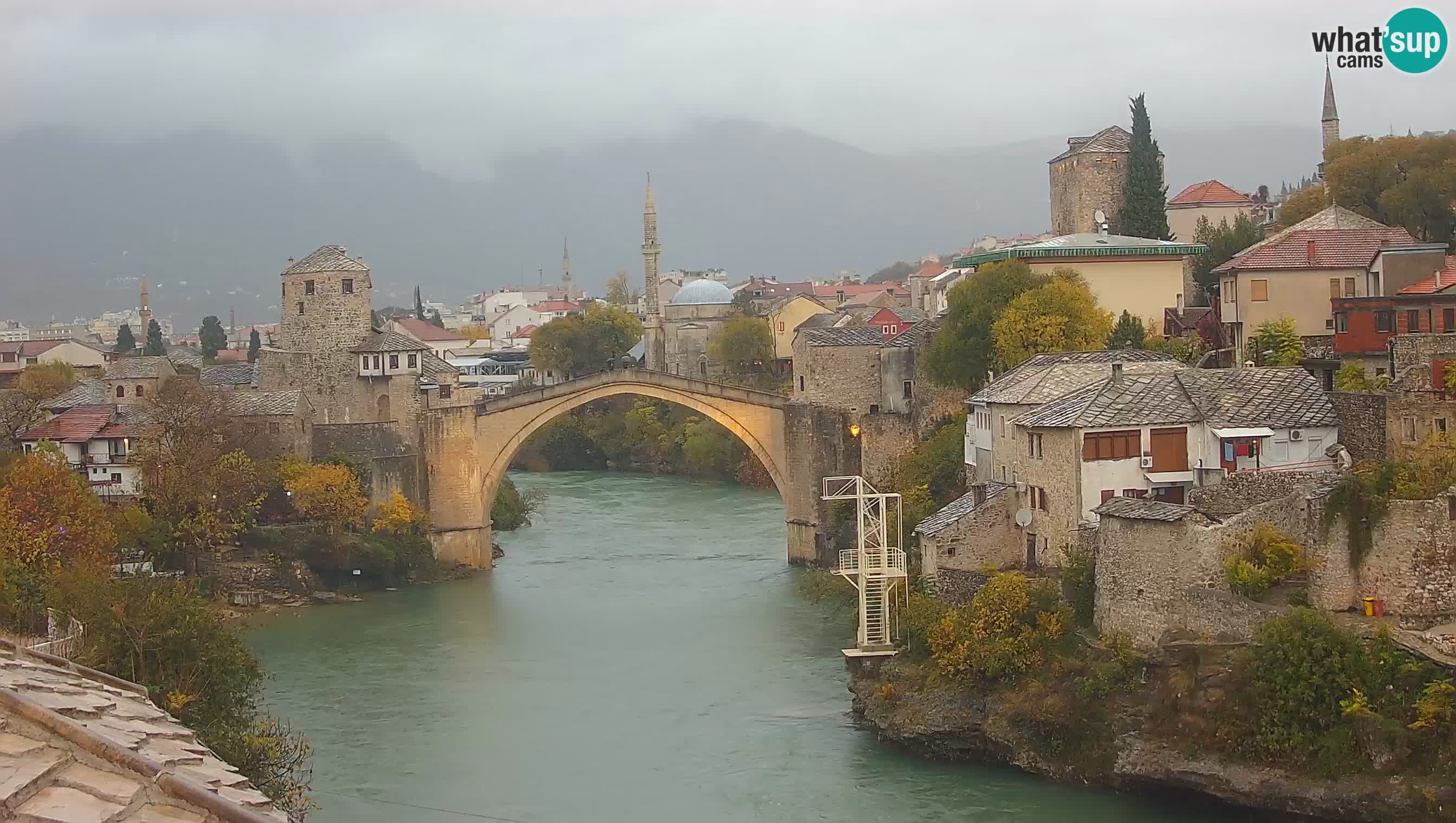 Cámara web de Mostar – El Viejo Puente sobre el río Neretva