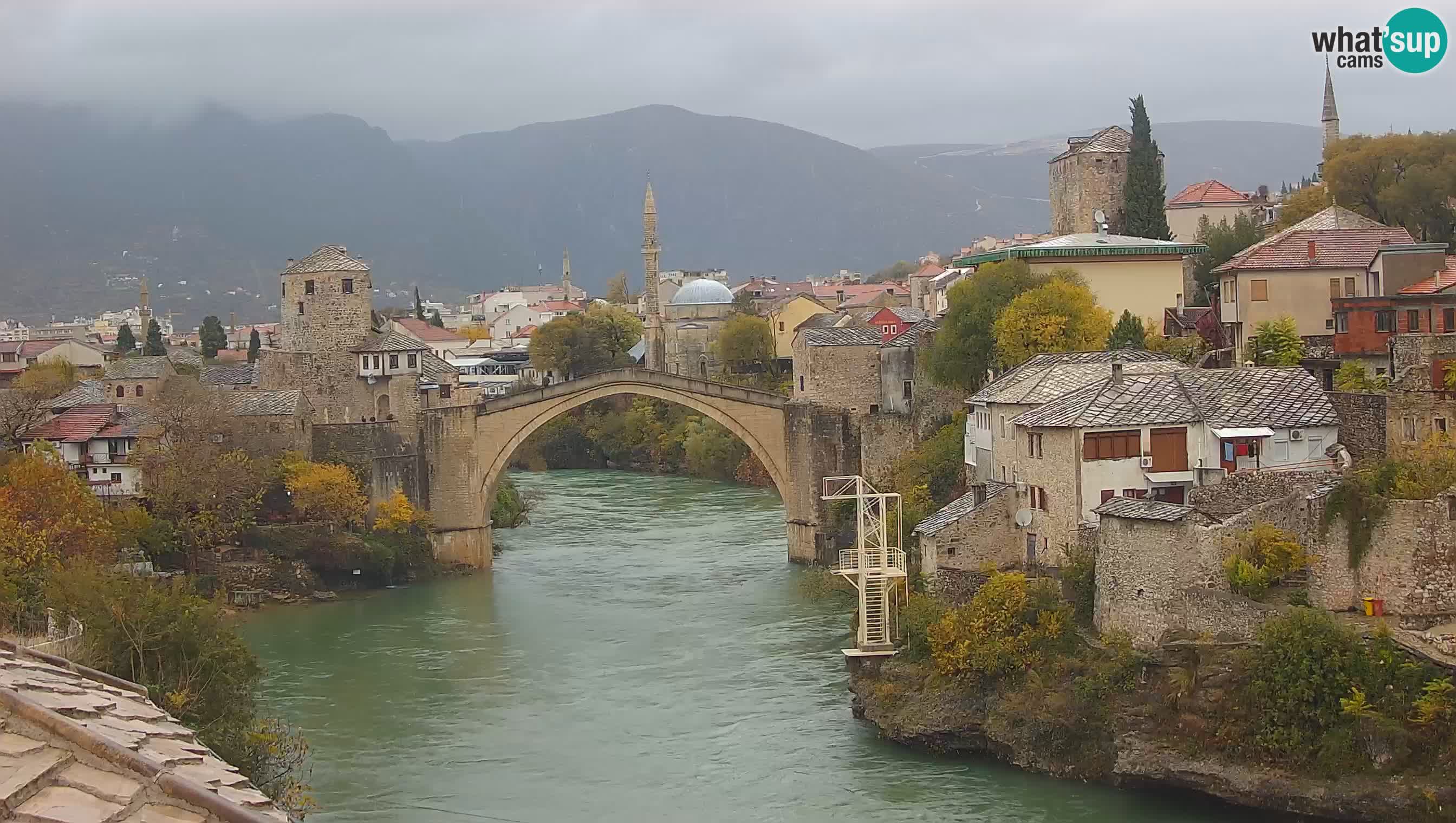 Mostar web kamera – Stari Most i rijeka Neretva – Goa Mostar