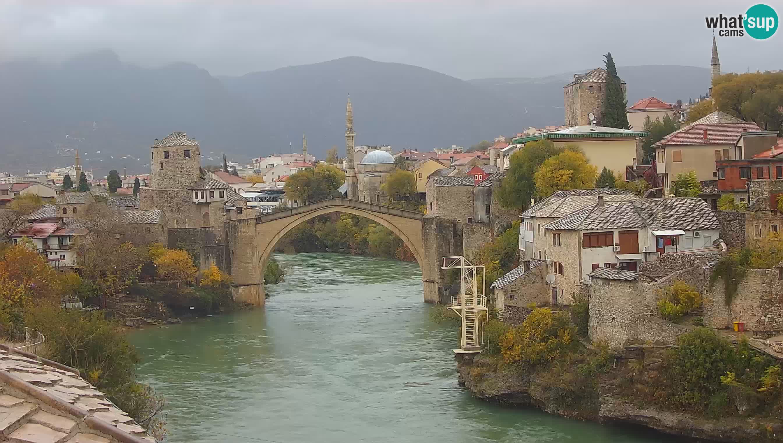 Mostar web kamera – Stari Most i rijeka Neretva – Goa Mostar