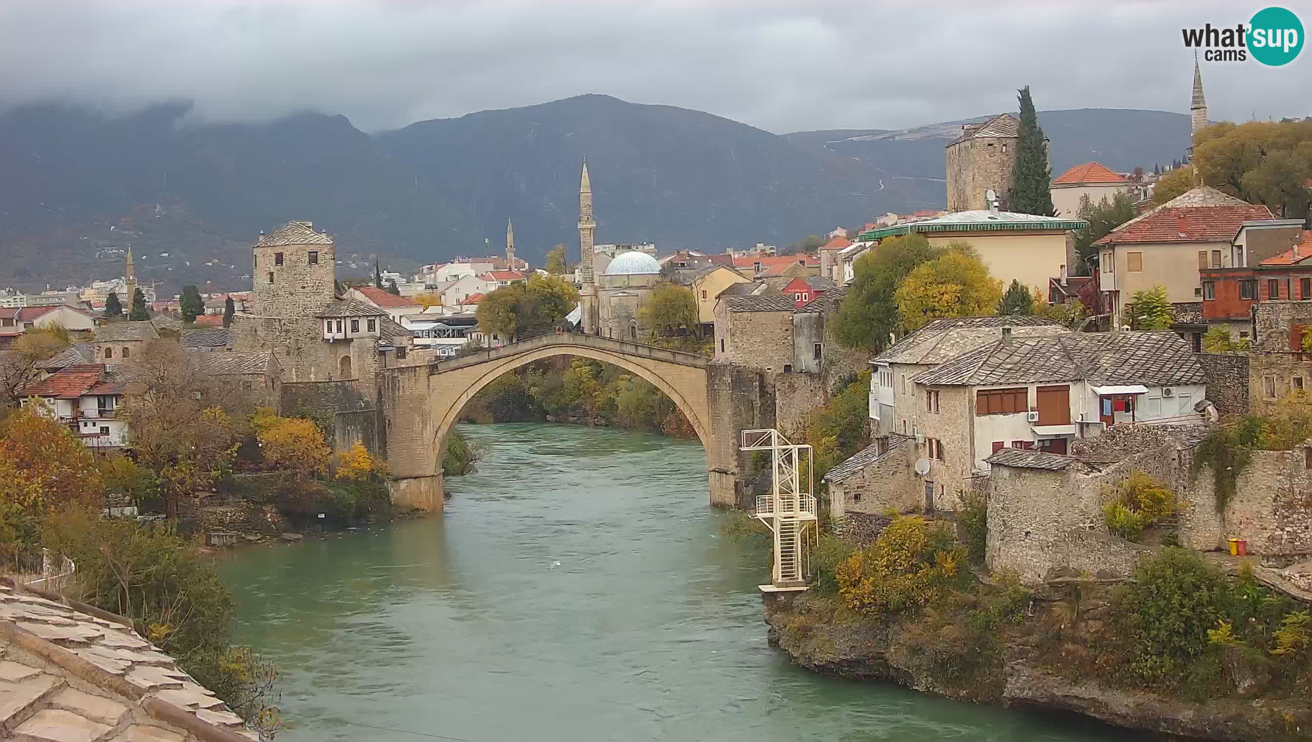 Mostar web kamera – Stari Most i rijeka Neretva – Goa Mostar