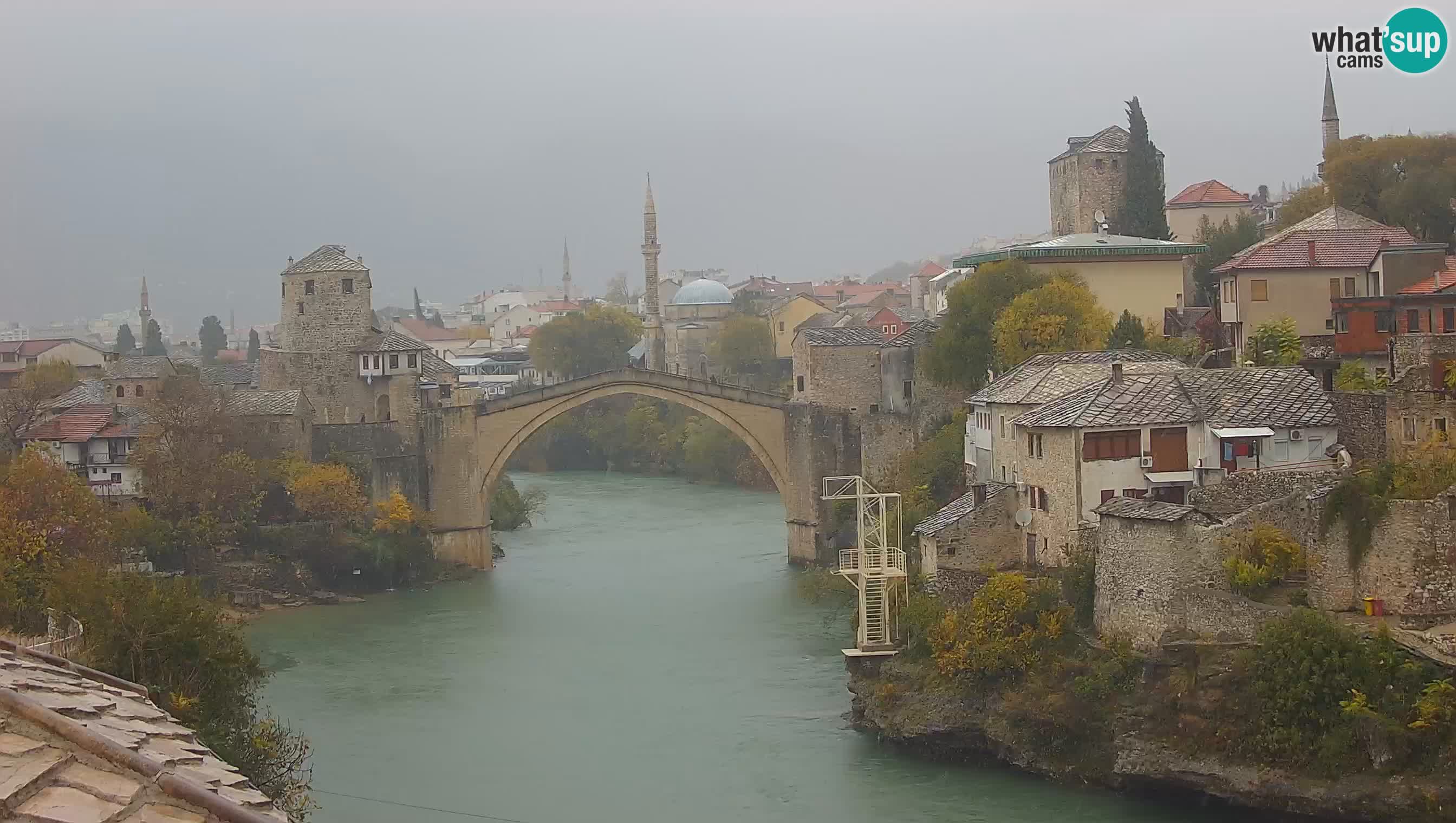 Cámara web de Mostar – El Viejo Puente sobre el río Neretva