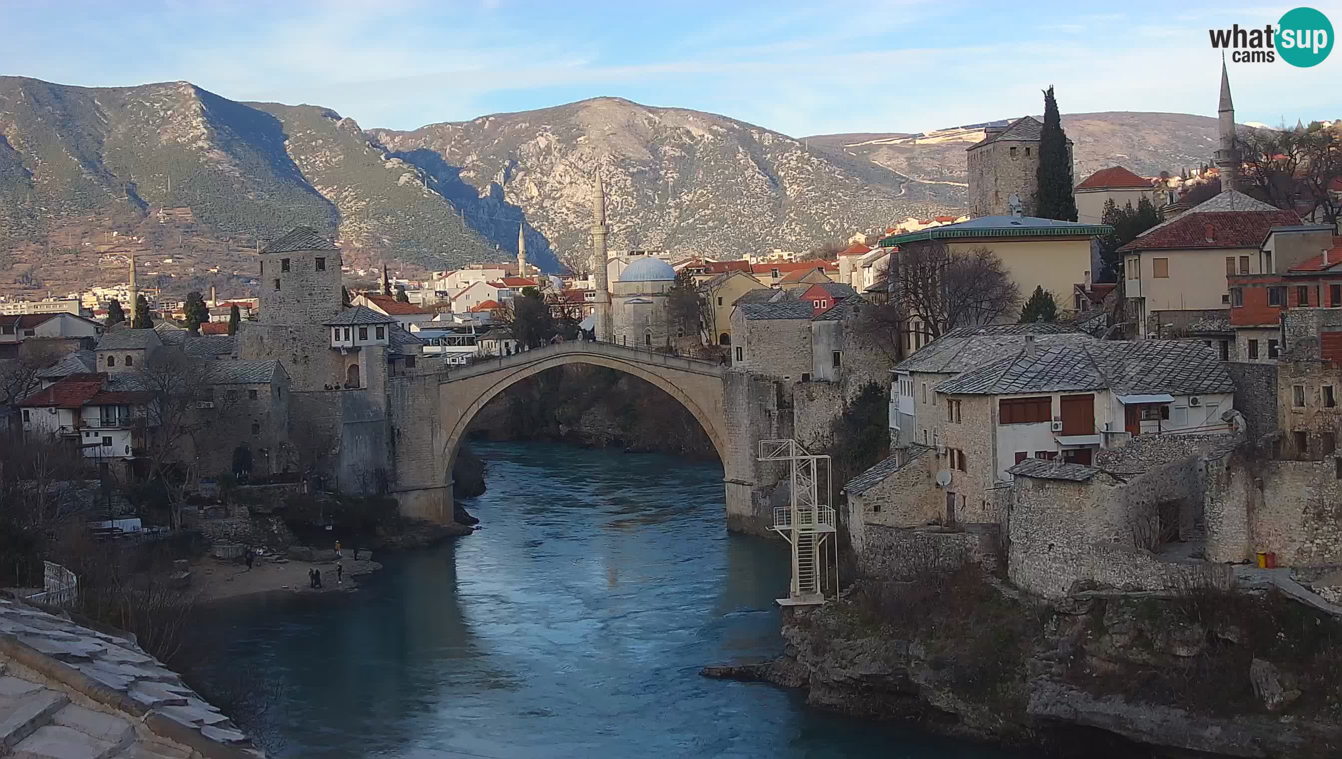 Mostar web kamera – Stari Most i rijeka Neretva – Goa Mostar