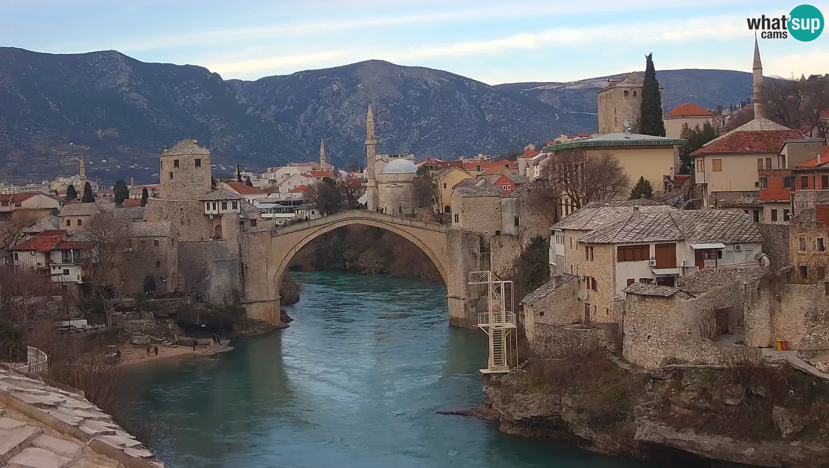 Mostar web kamera – Stari Most i rijeka Neretva – Goa Mostar