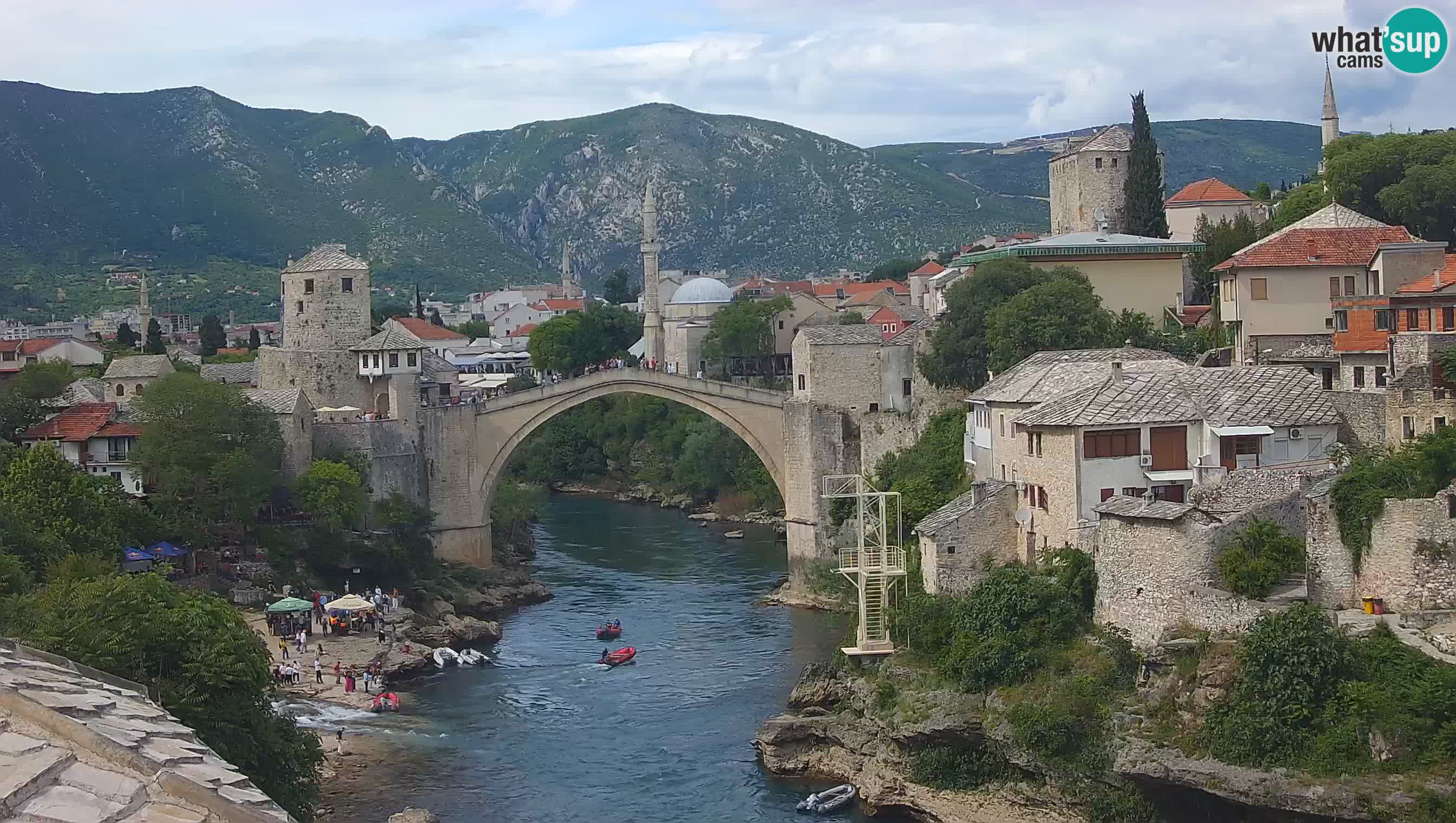 Mostar web kamera – Stari Most i rijeka Neretva – Goa Mostar