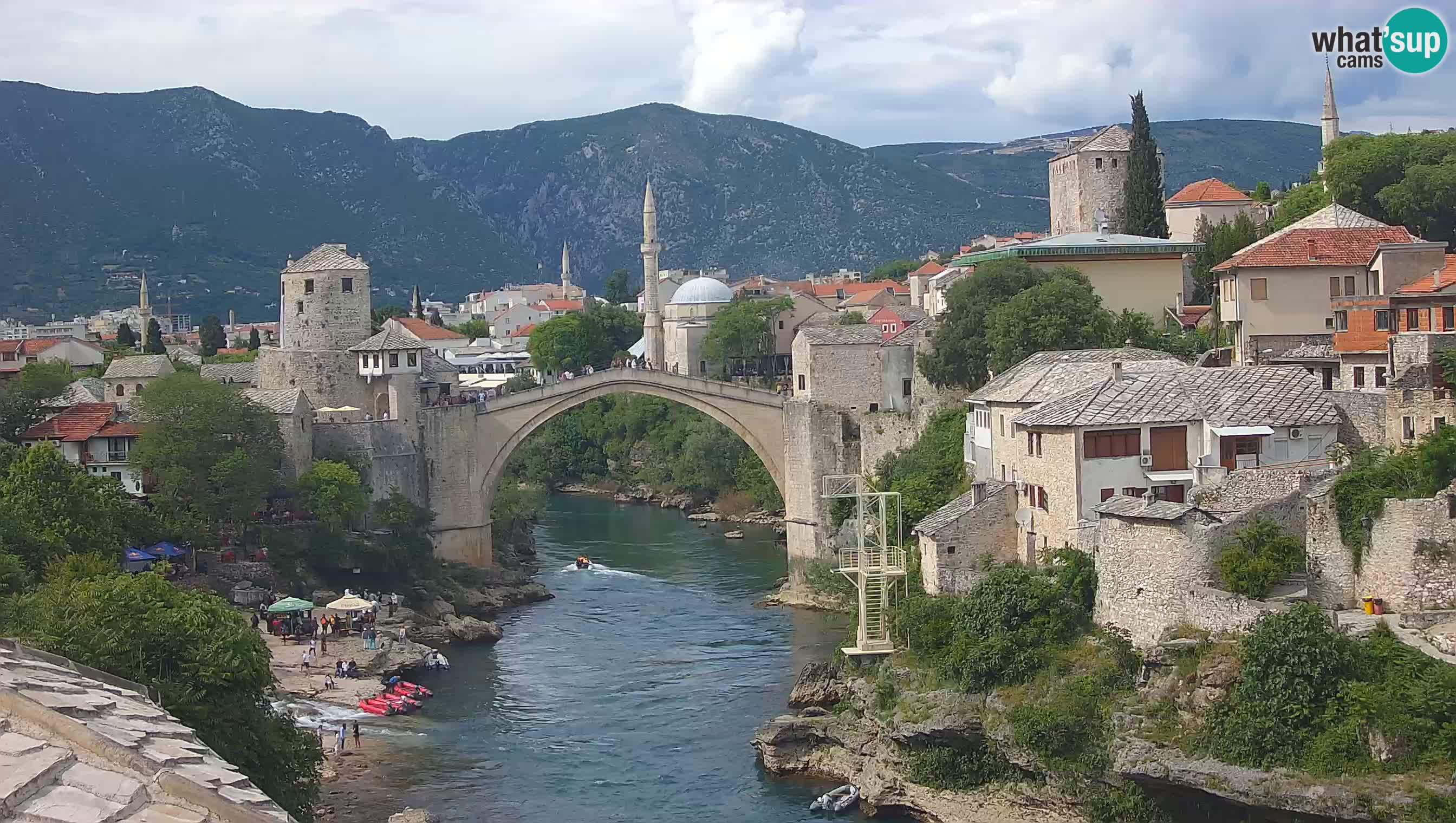 Webcam de Mostar – Le Vieux Pont sur la rivière Neretva