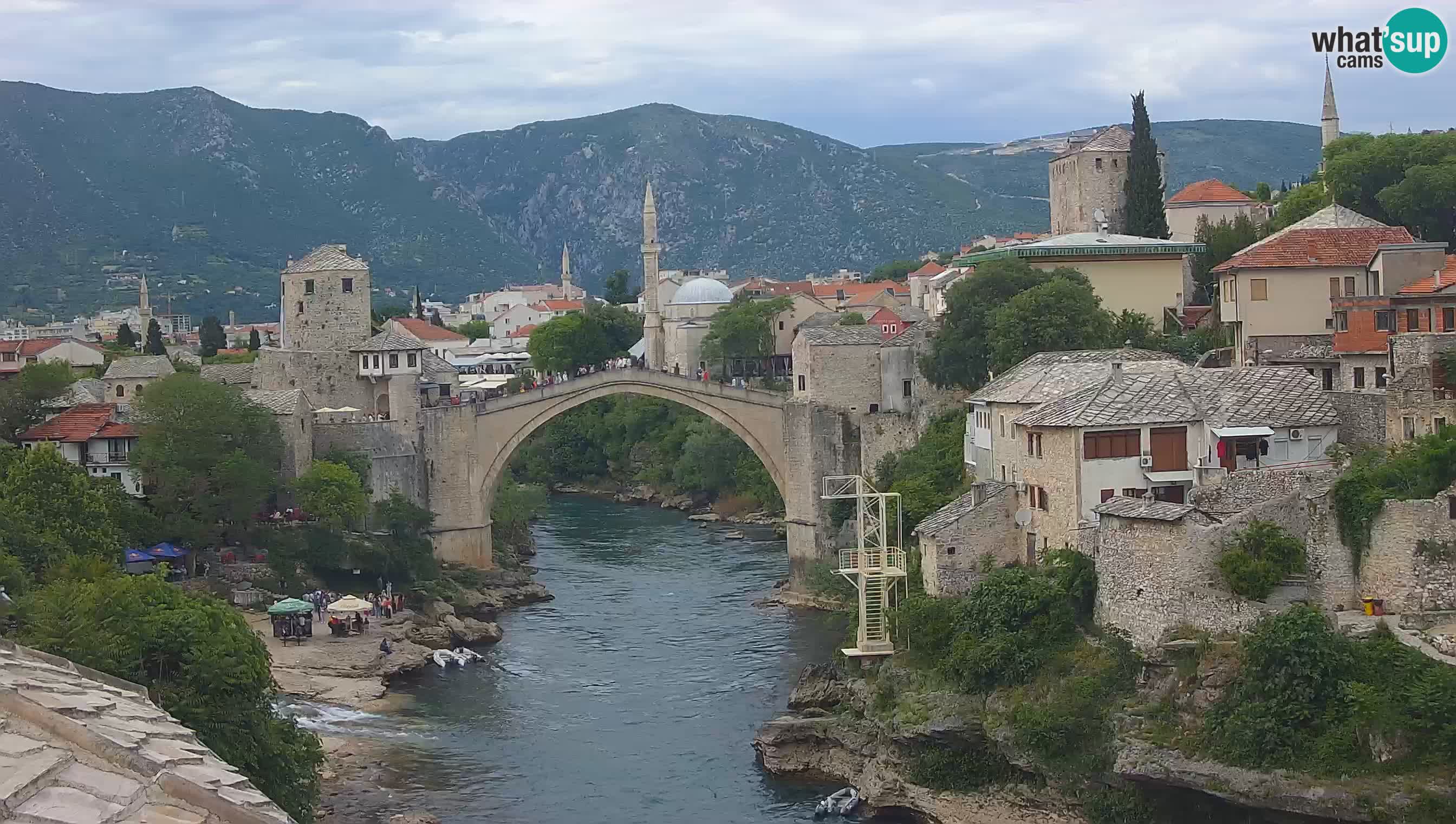 Mostar web kamera – Stari Most i rijeka Neretva – Goa Mostar