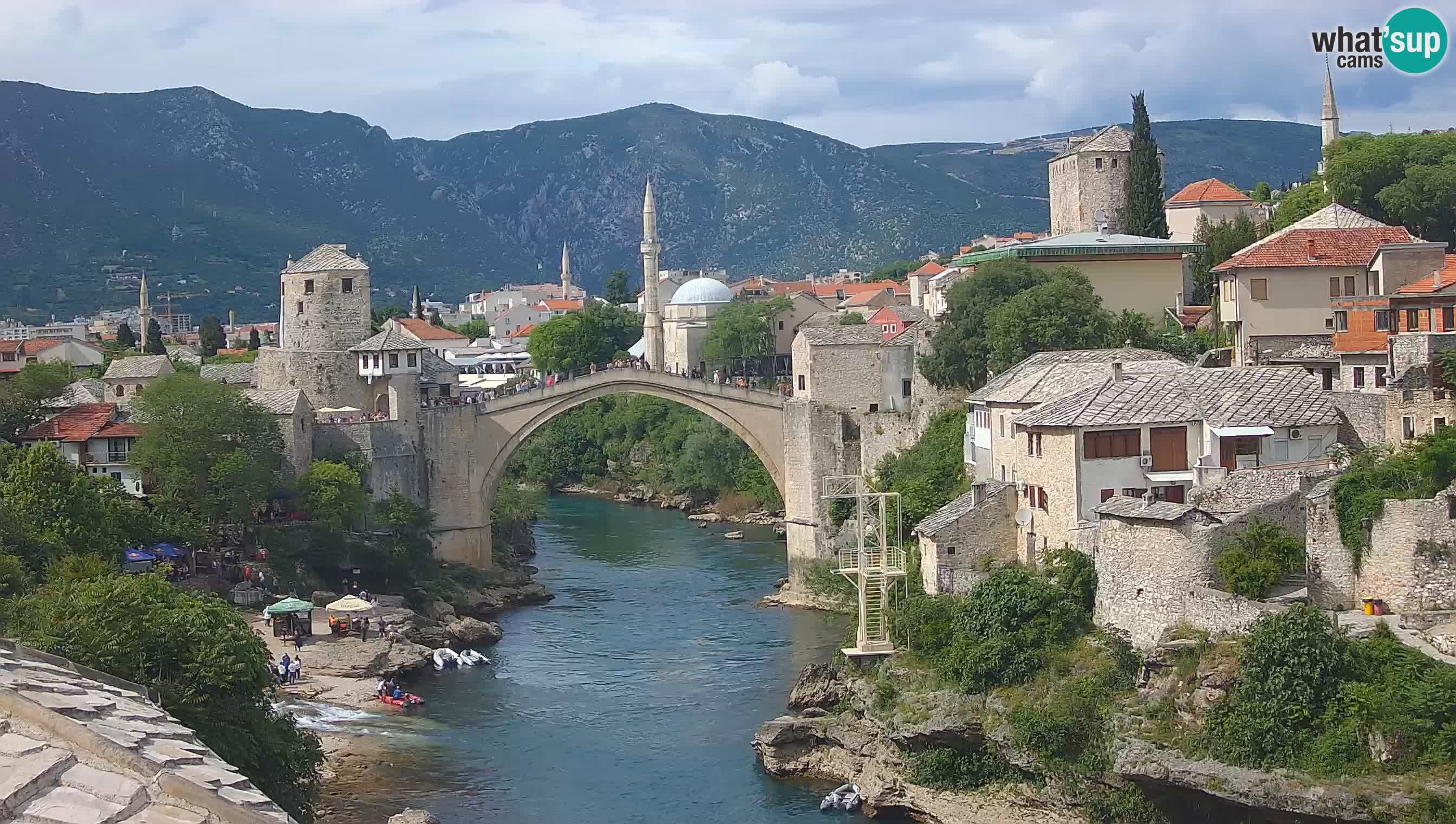 Cámara web de Mostar – El Viejo Puente sobre el río Neretva