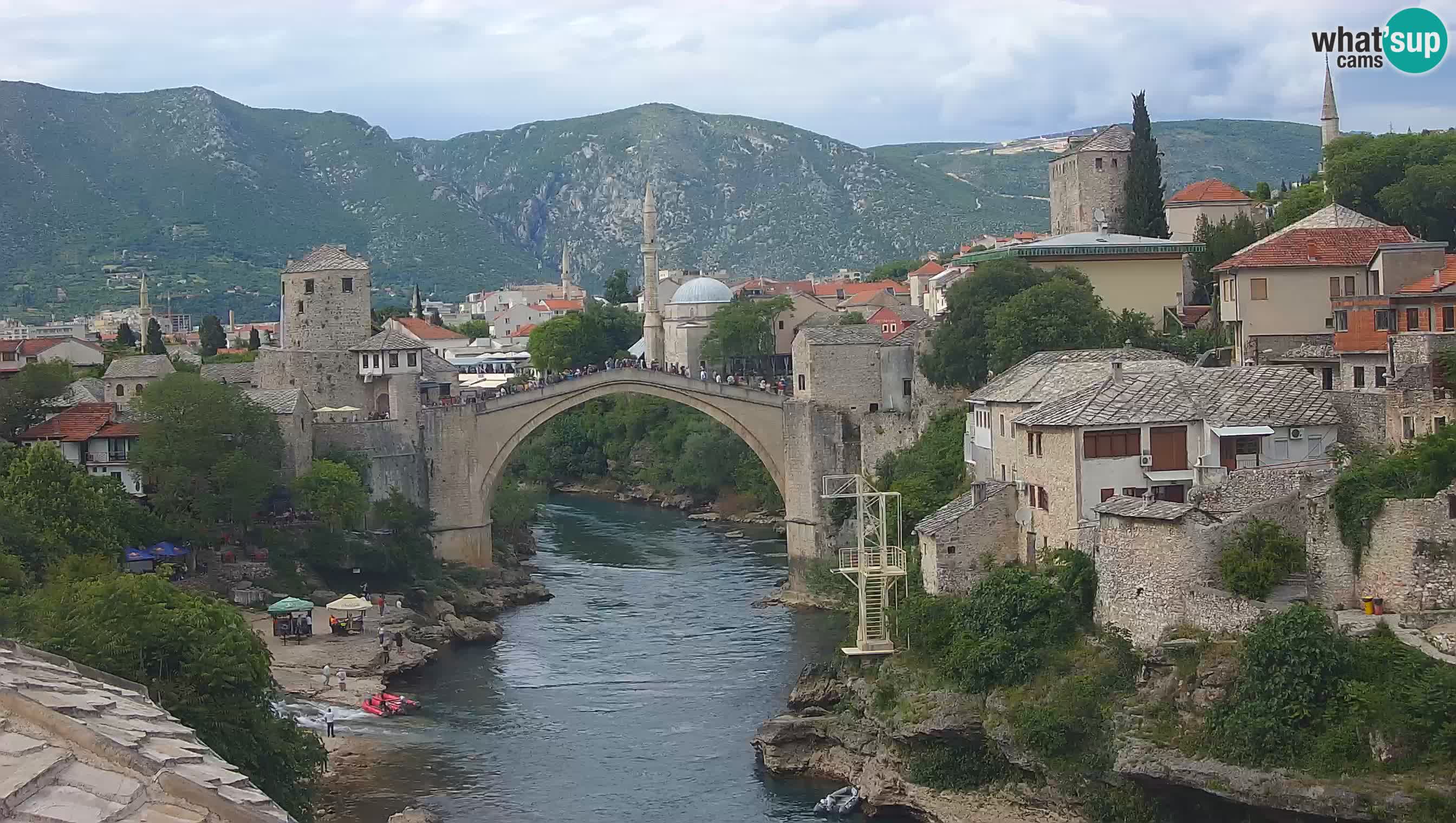 Cámara web de Mostar – El Viejo Puente sobre el río Neretva