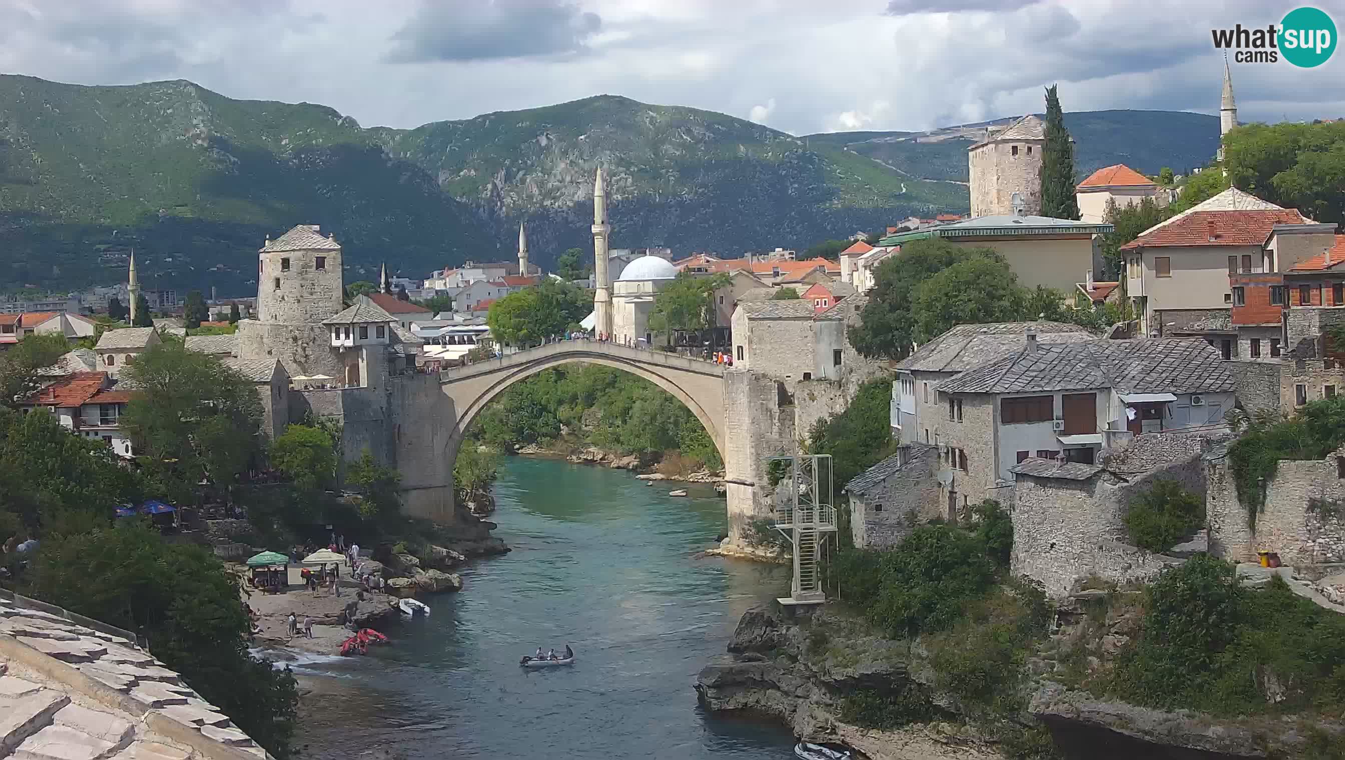 Cámara web de Mostar – El Viejo Puente sobre el río Neretva
