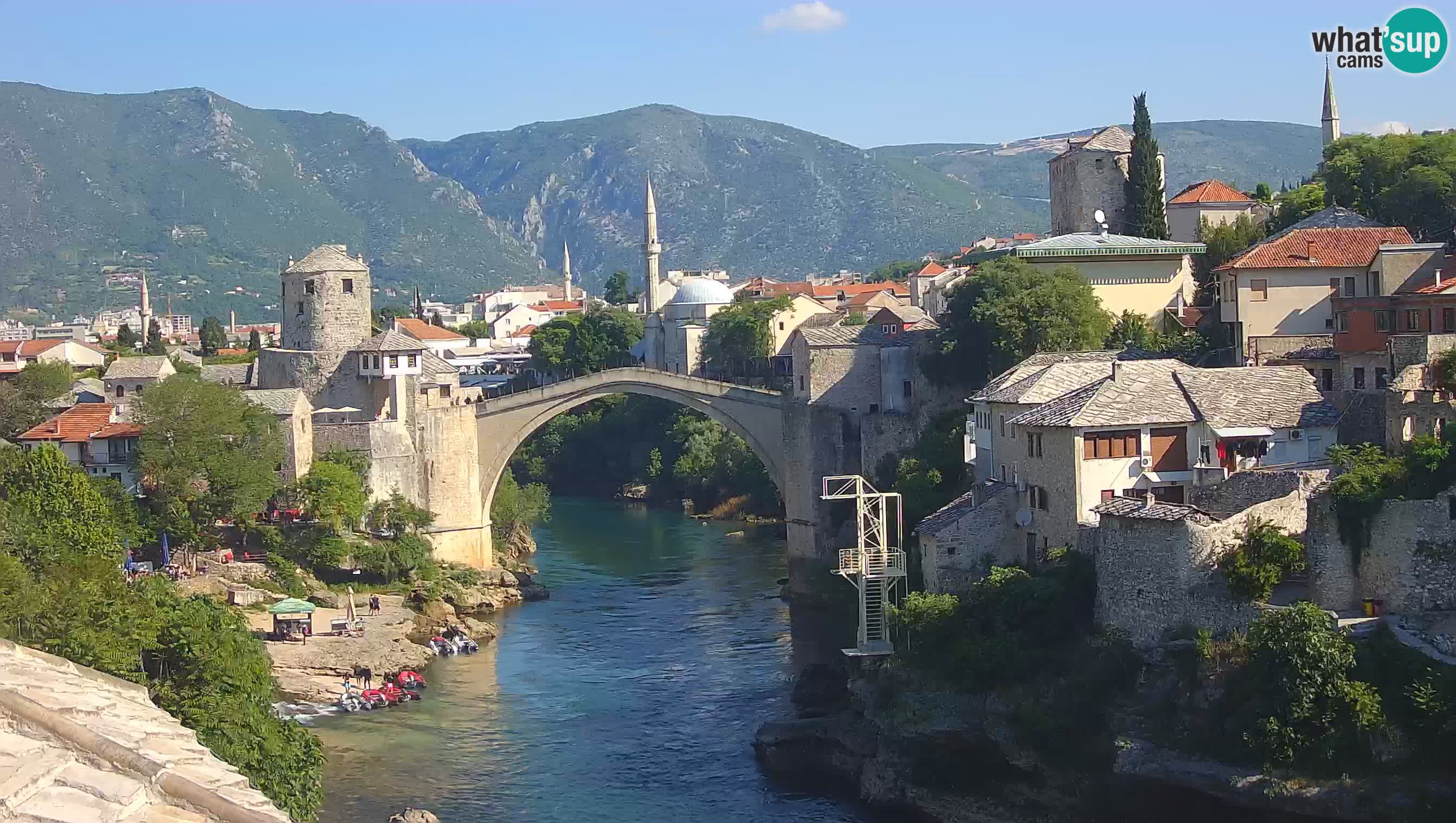 Webcam Mostar – Il Ponte Vecchio sul fiume Neretva