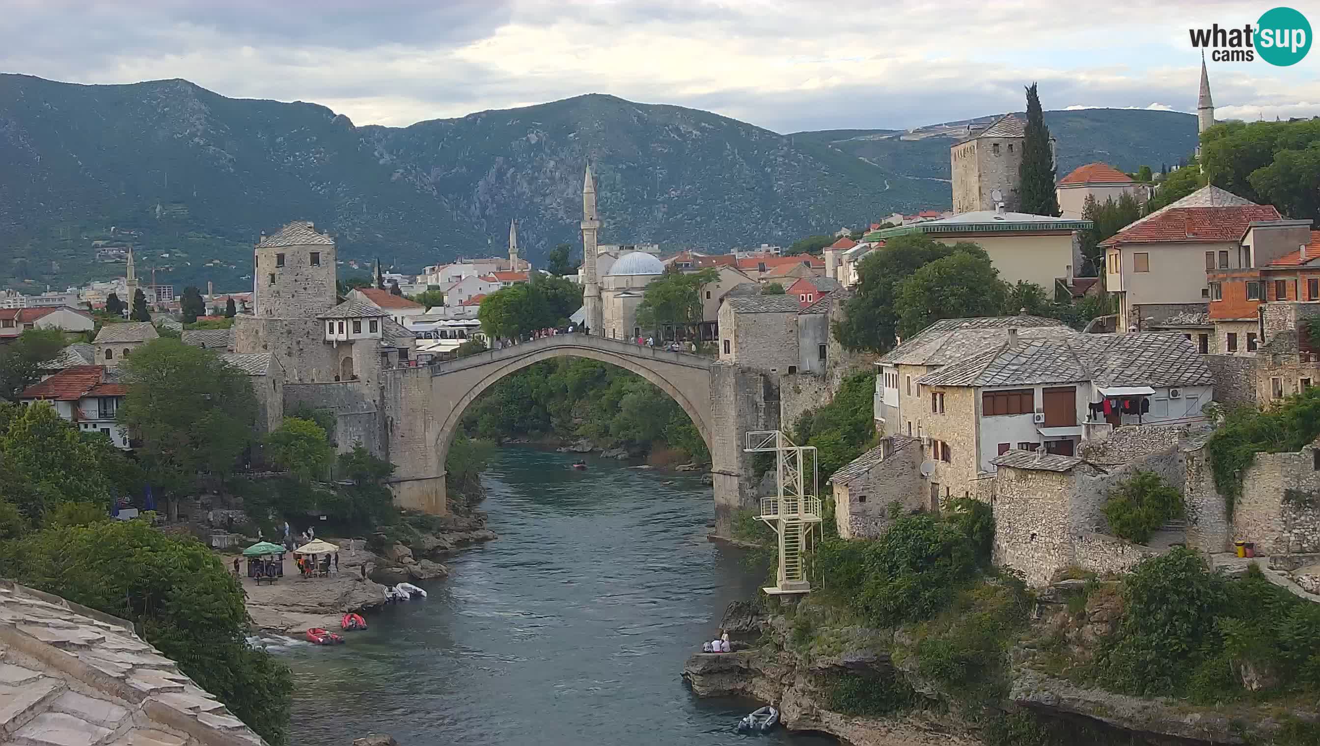 Webcam de Mostar – Le Vieux Pont sur la rivière Neretva