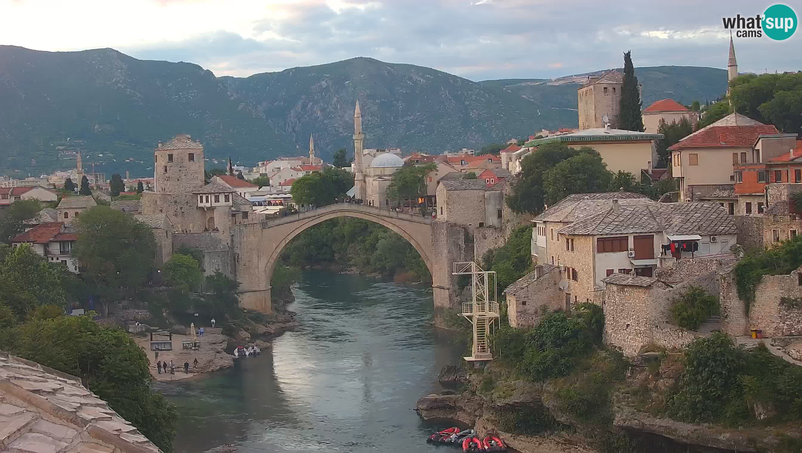 Webcam de Mostar – Le Vieux Pont sur la rivière Neretva