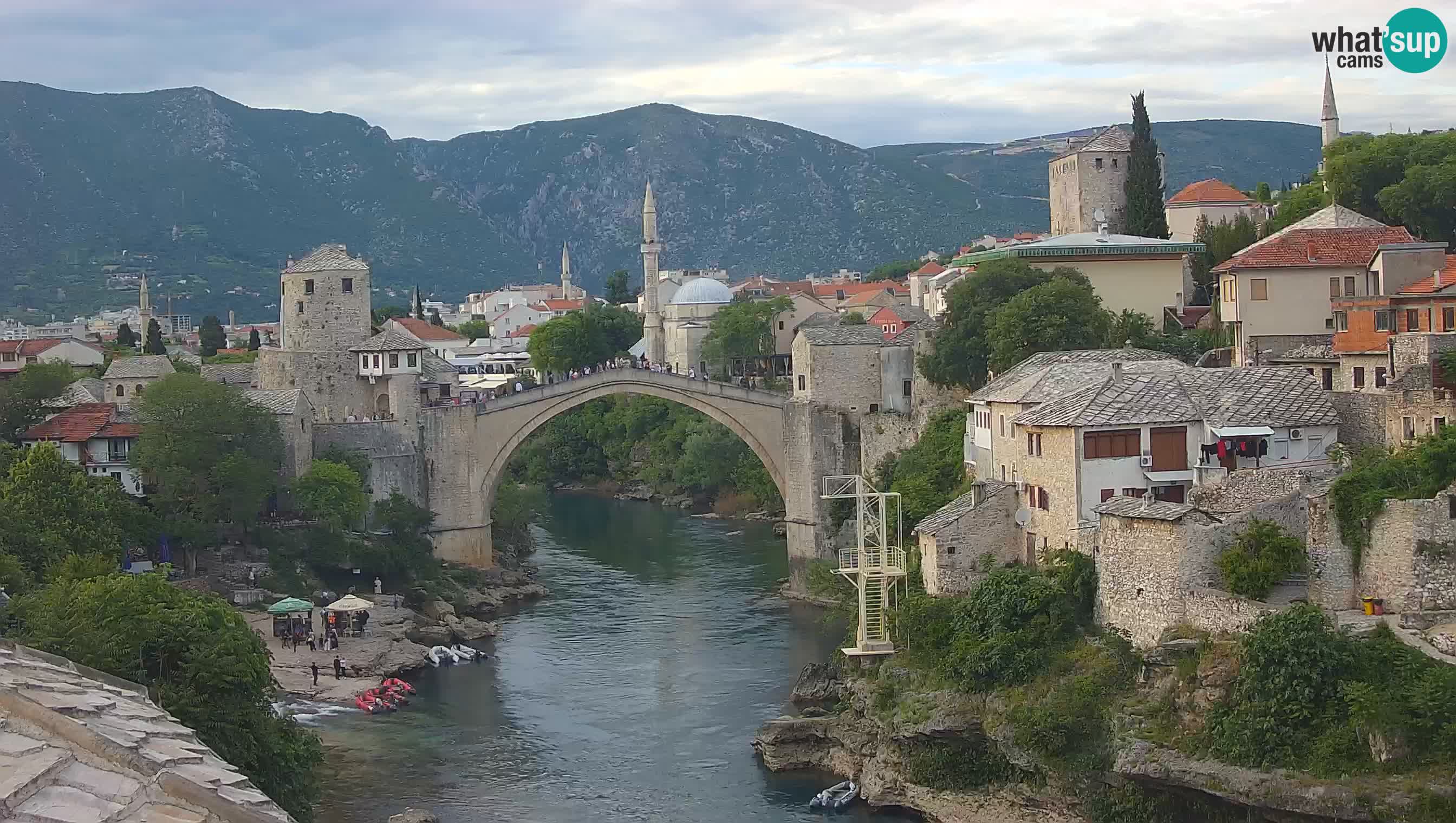 Webcam de Mostar – Le Vieux Pont sur la rivière Neretva