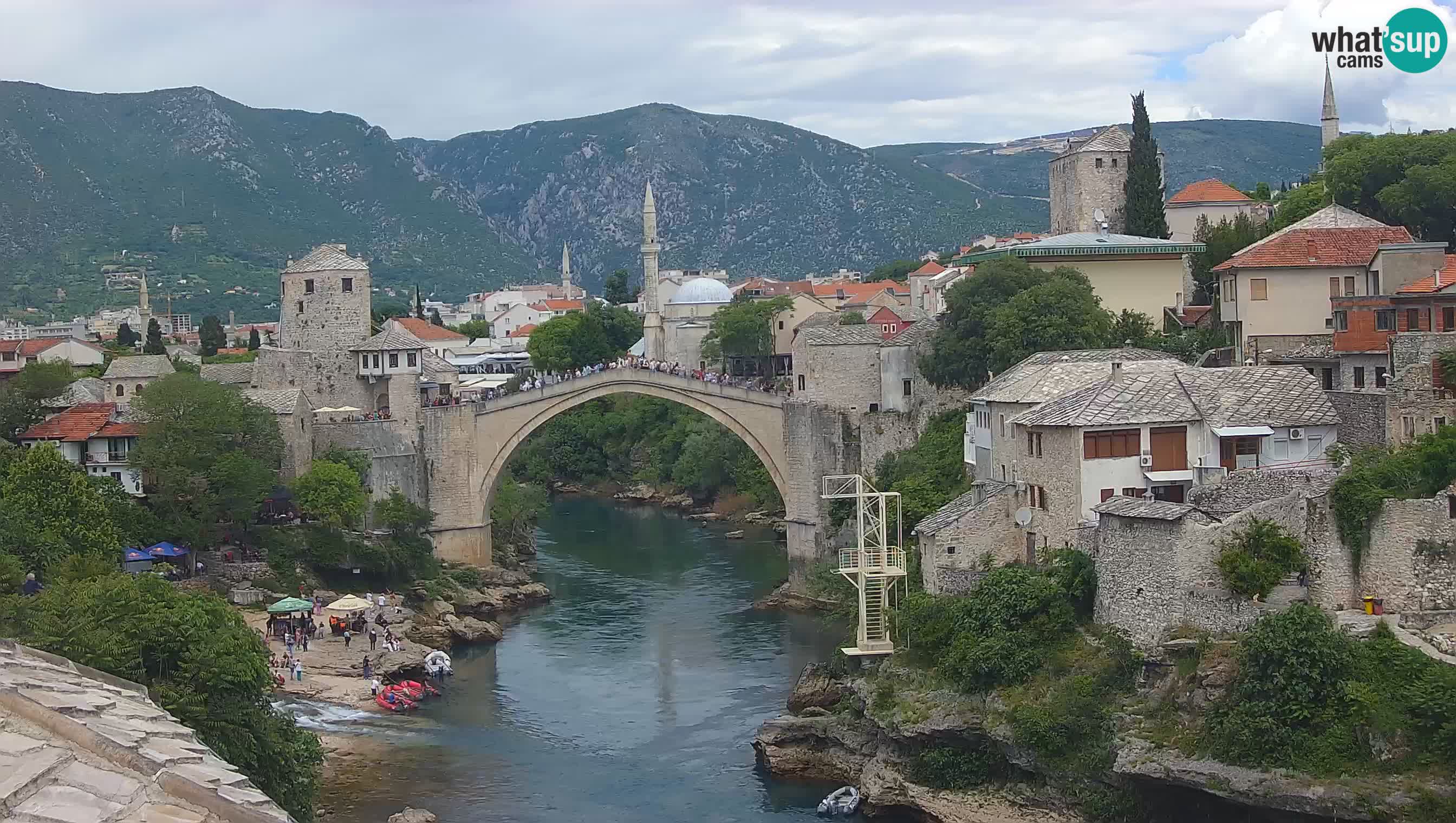 Mostar webcam – LIVE Old Bridge and Neretva river