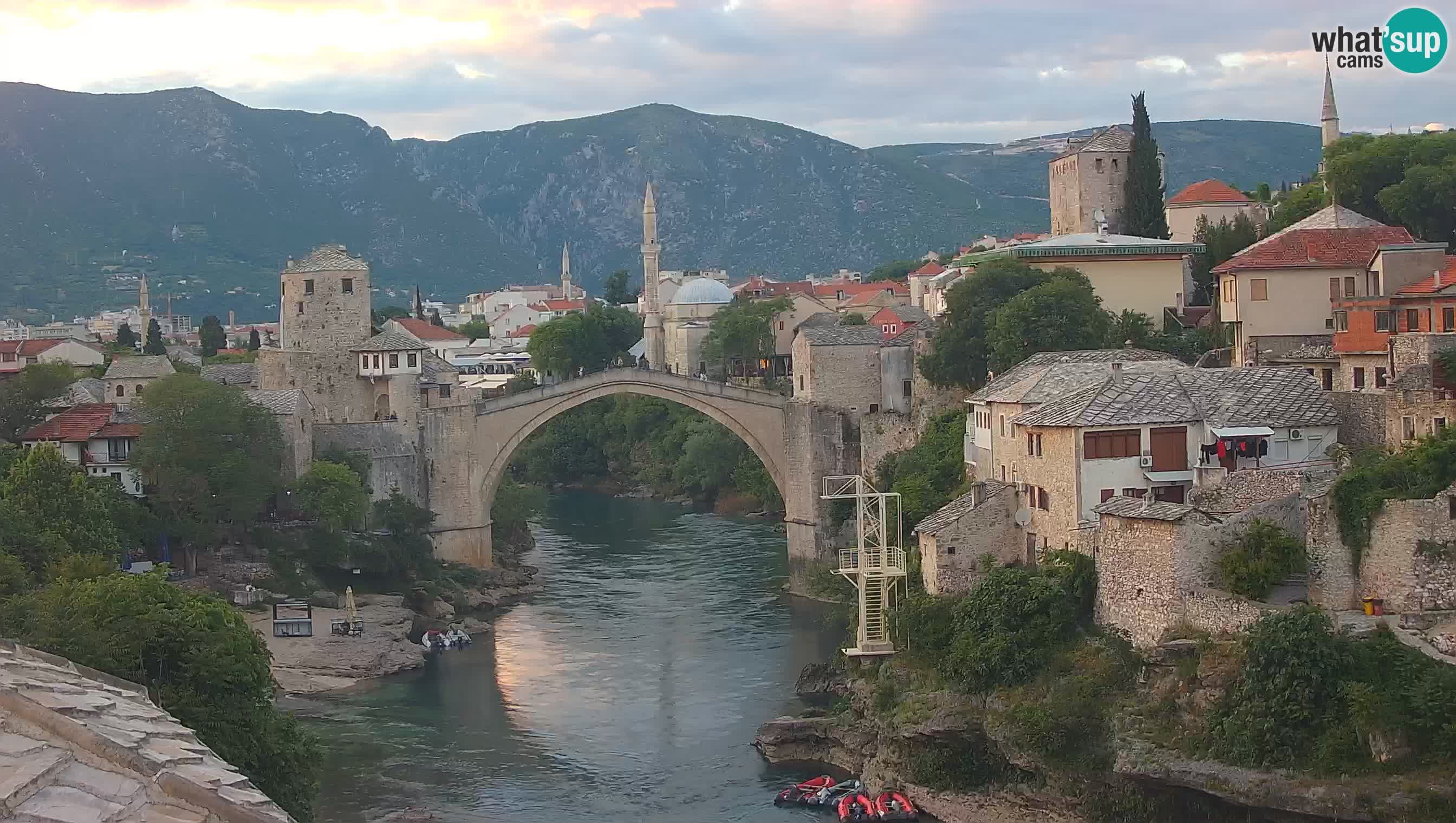 Webcam Mostar – Il Ponte Vecchio sul fiume Neretva