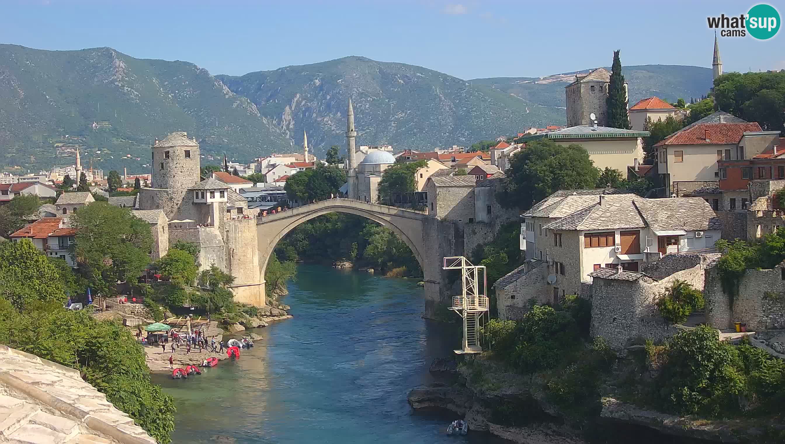 Mostar web kamera – Stari Most i rijeka Neretva – Goa Mostar