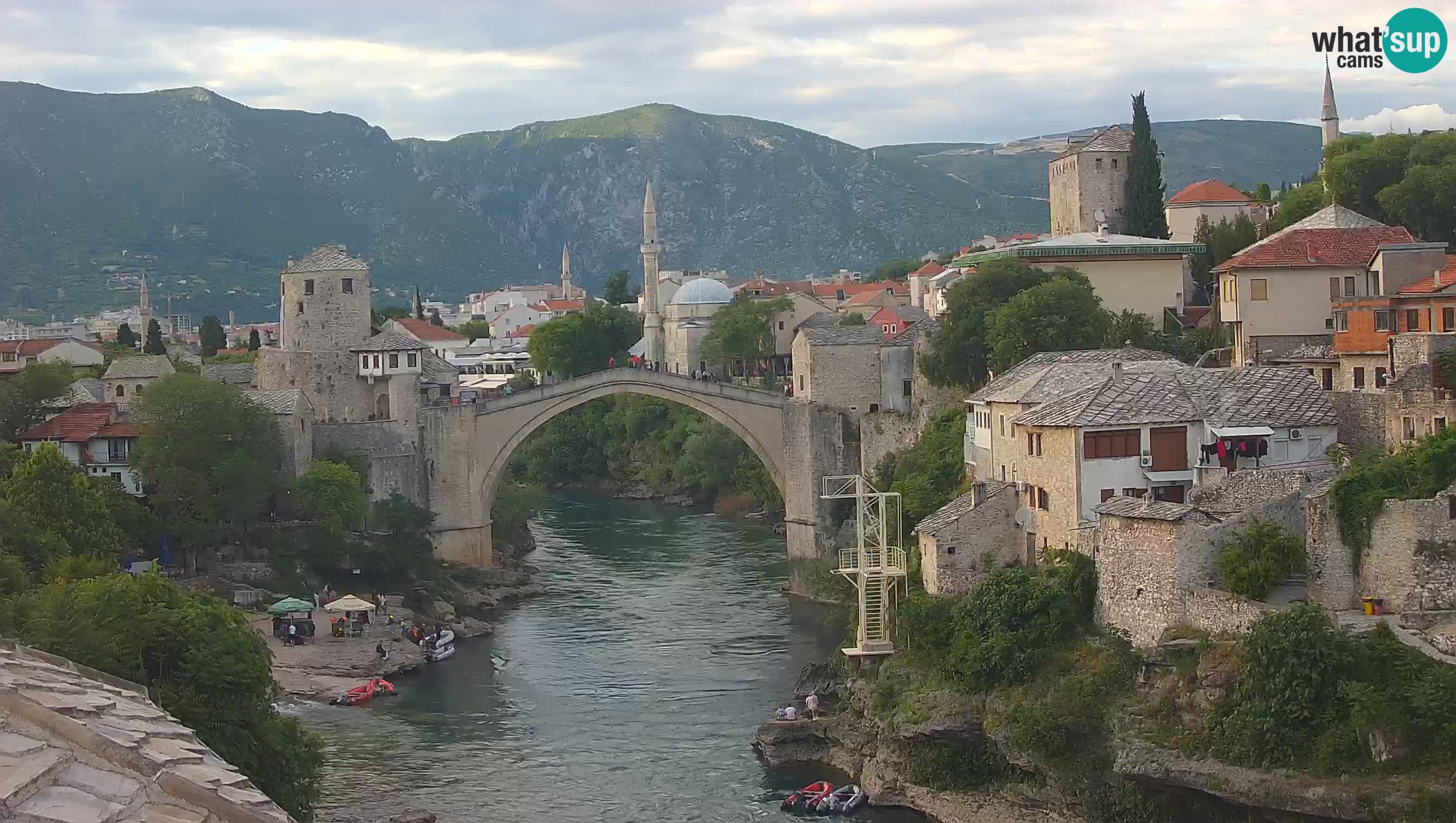 Webcam de Mostar – Le Vieux Pont sur la rivière Neretva