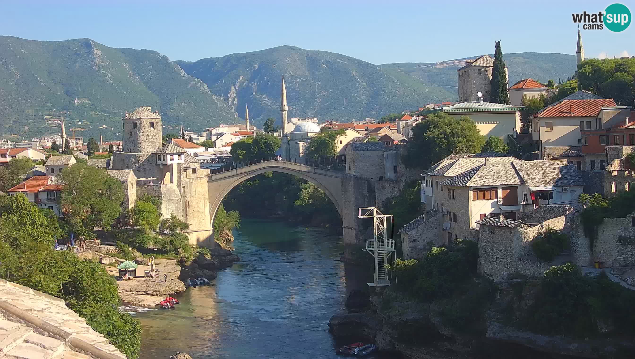 Mostar webcam – LIVE Old Bridge and Neretva river