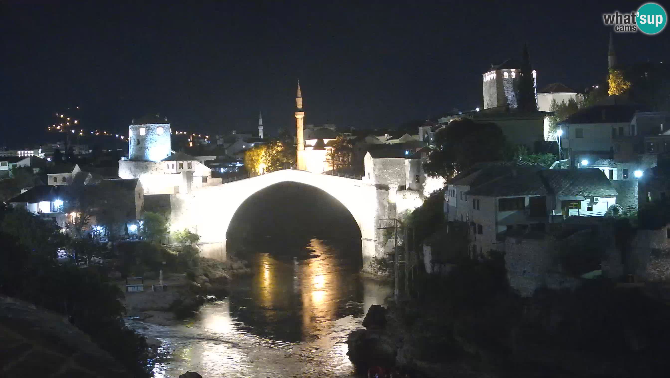 Webcam de Mostar – Le Vieux Pont sur la rivière Neretva