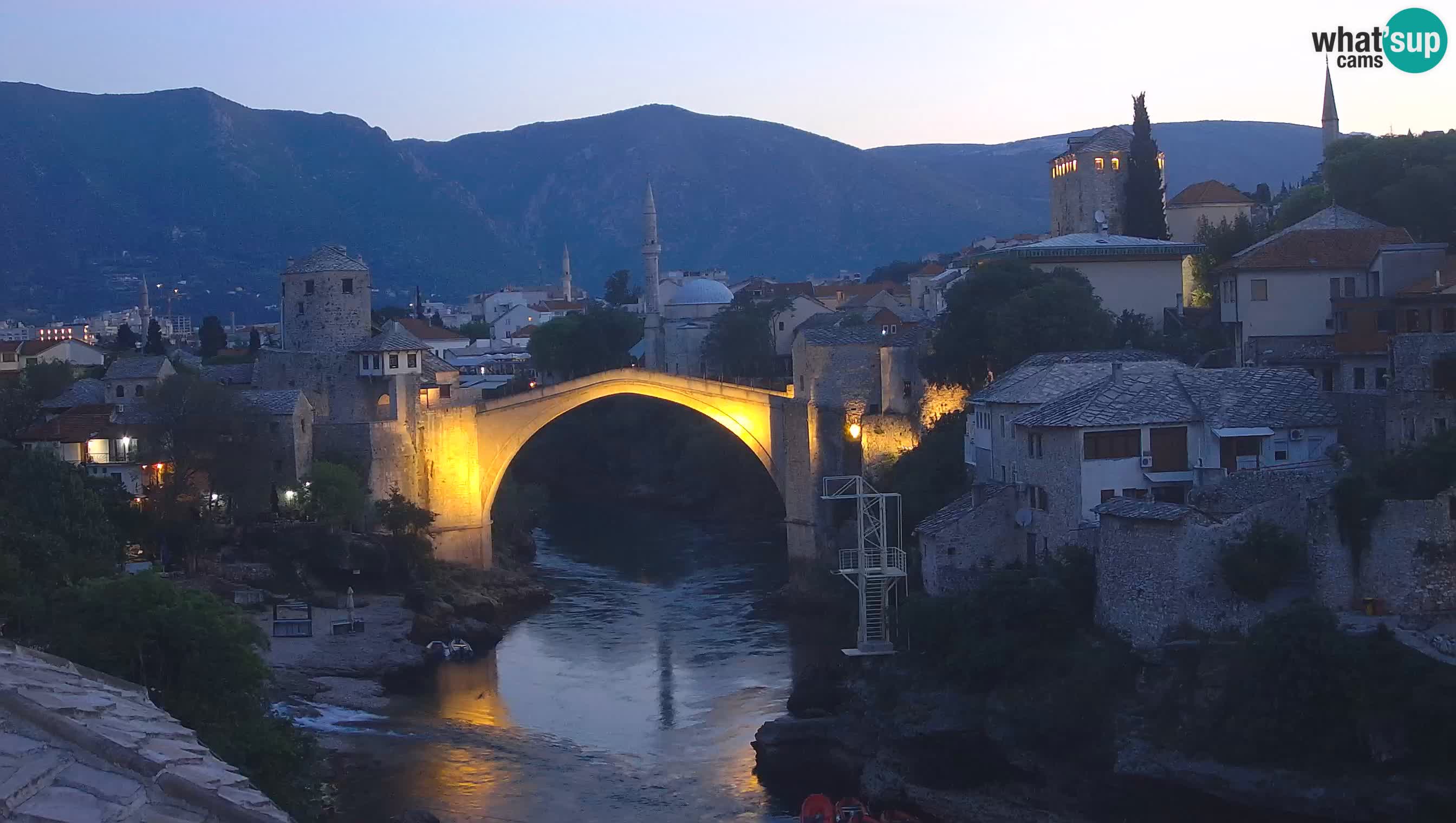 Mostar webcam – LIVE Old Bridge and Neretva river