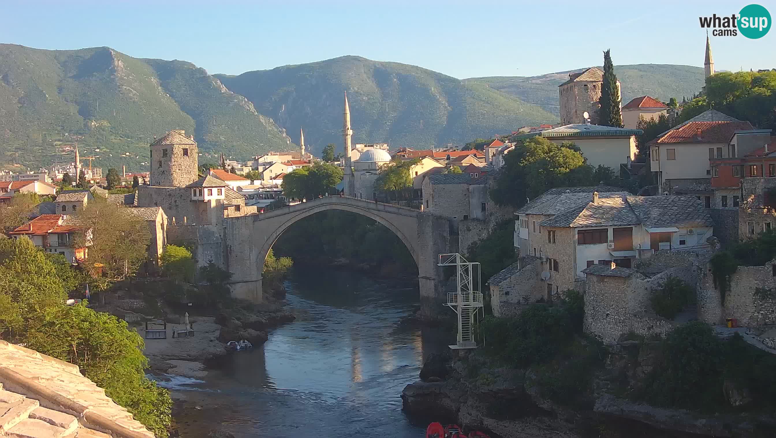 Webcam Mostar – Il Ponte Vecchio sul fiume Neretva