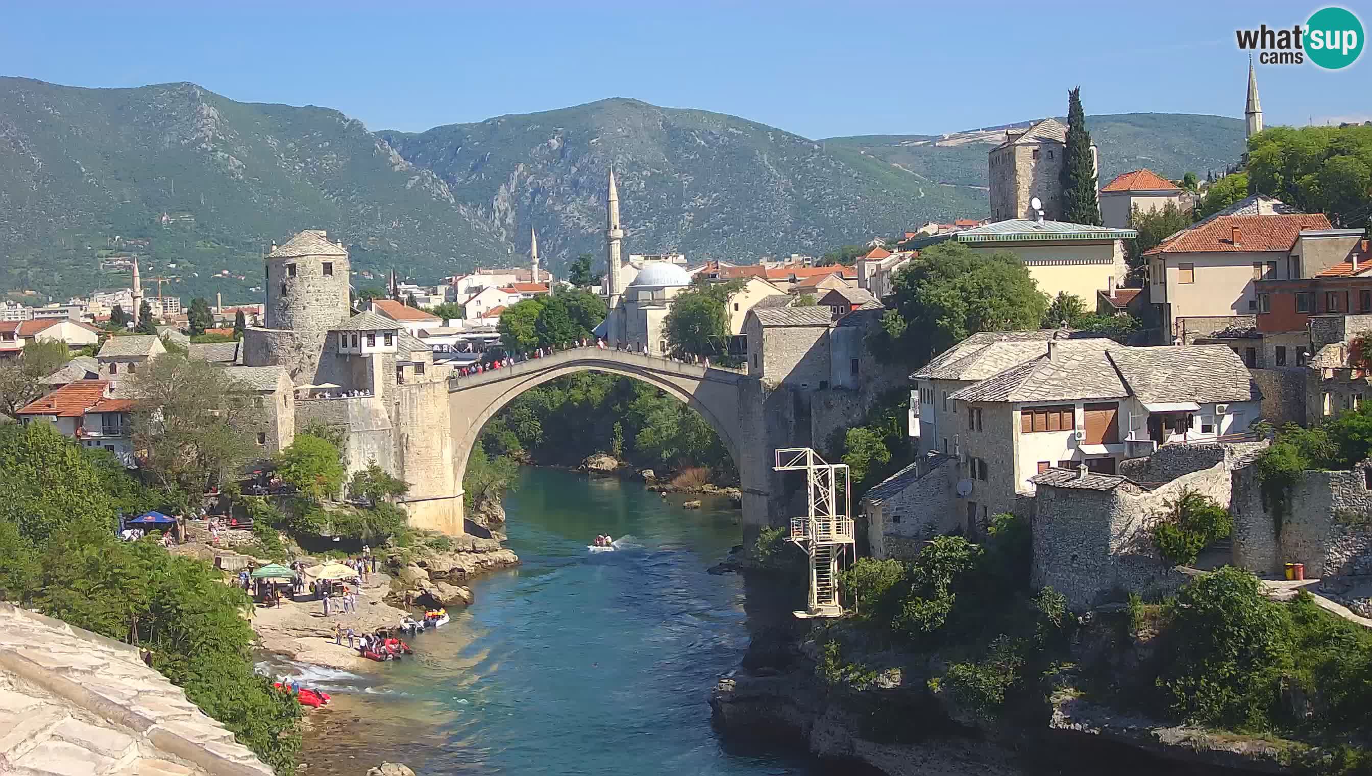 Mostar webcam – LIVE Old Bridge and Neretva river