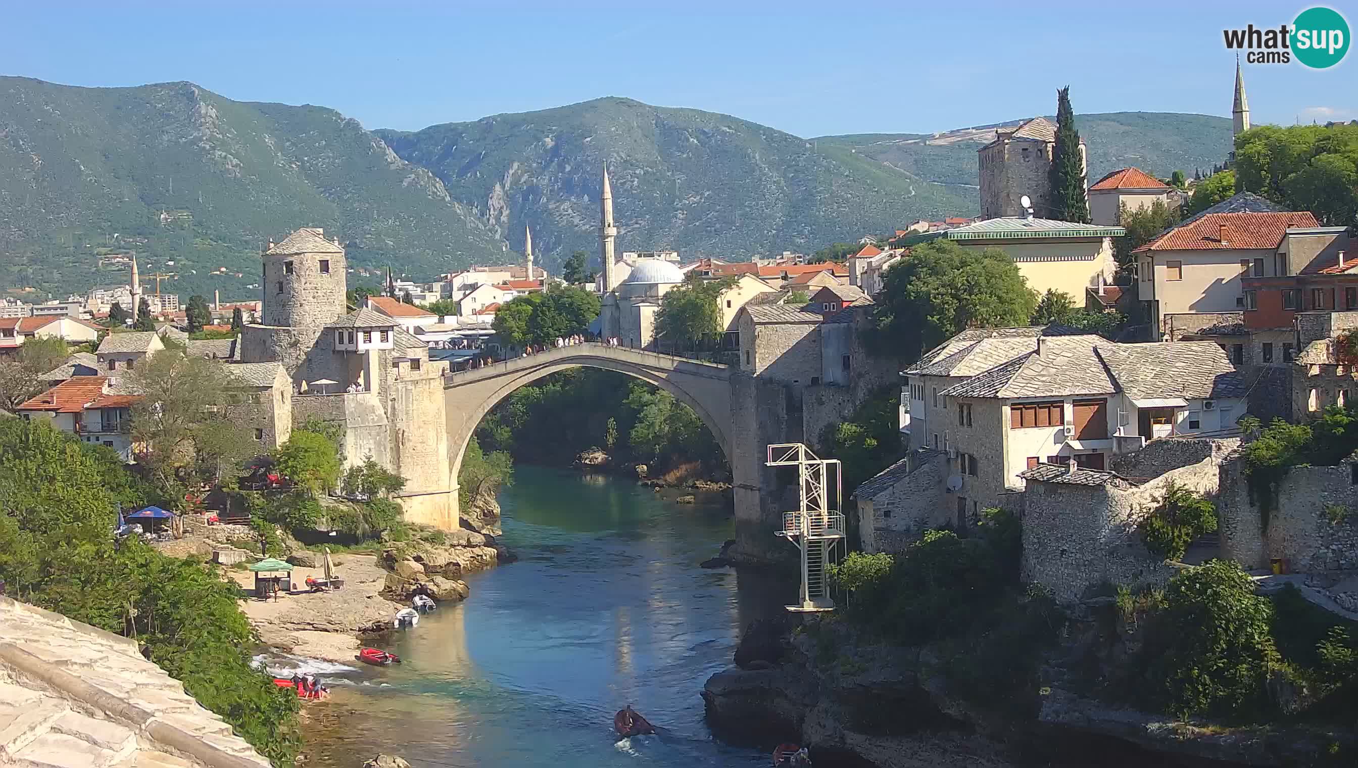 Mostar webcam – LIVE Old Bridge and Neretva river