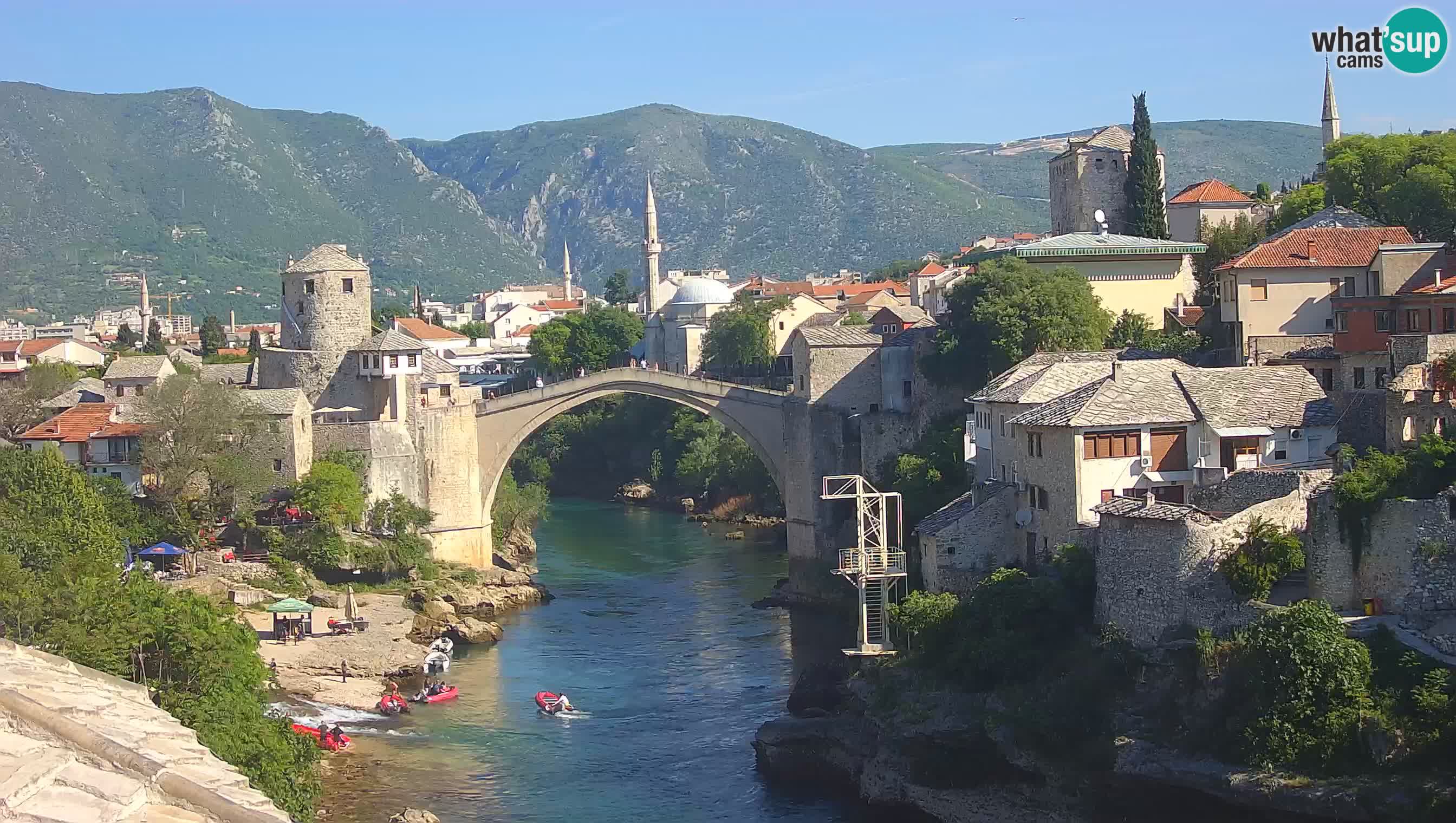 Mostar webcam – LIVE Old Bridge and Neretva river