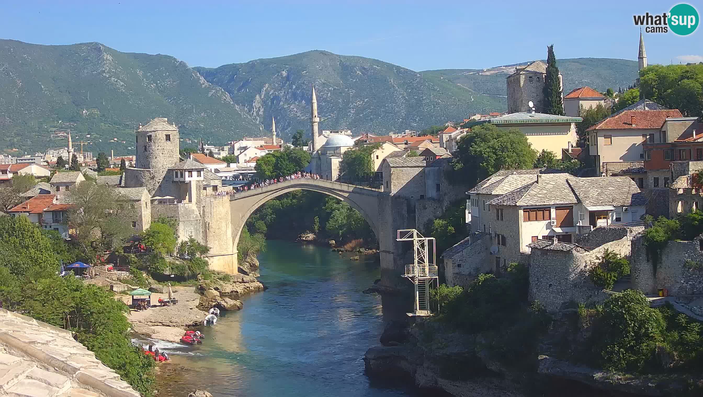 Mostar webcam – LIVE Old Bridge and Neretva river