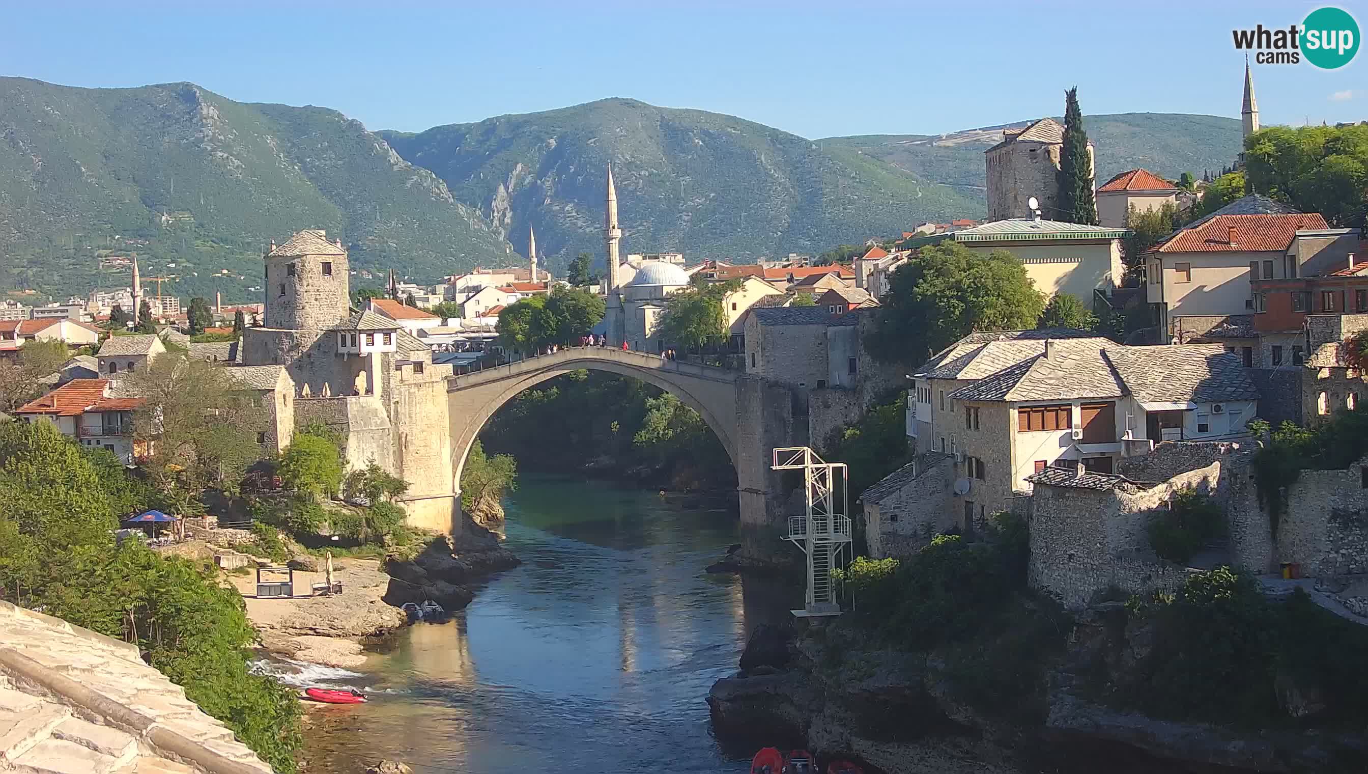 Mostar webcam – LIVE Old Bridge and Neretva river