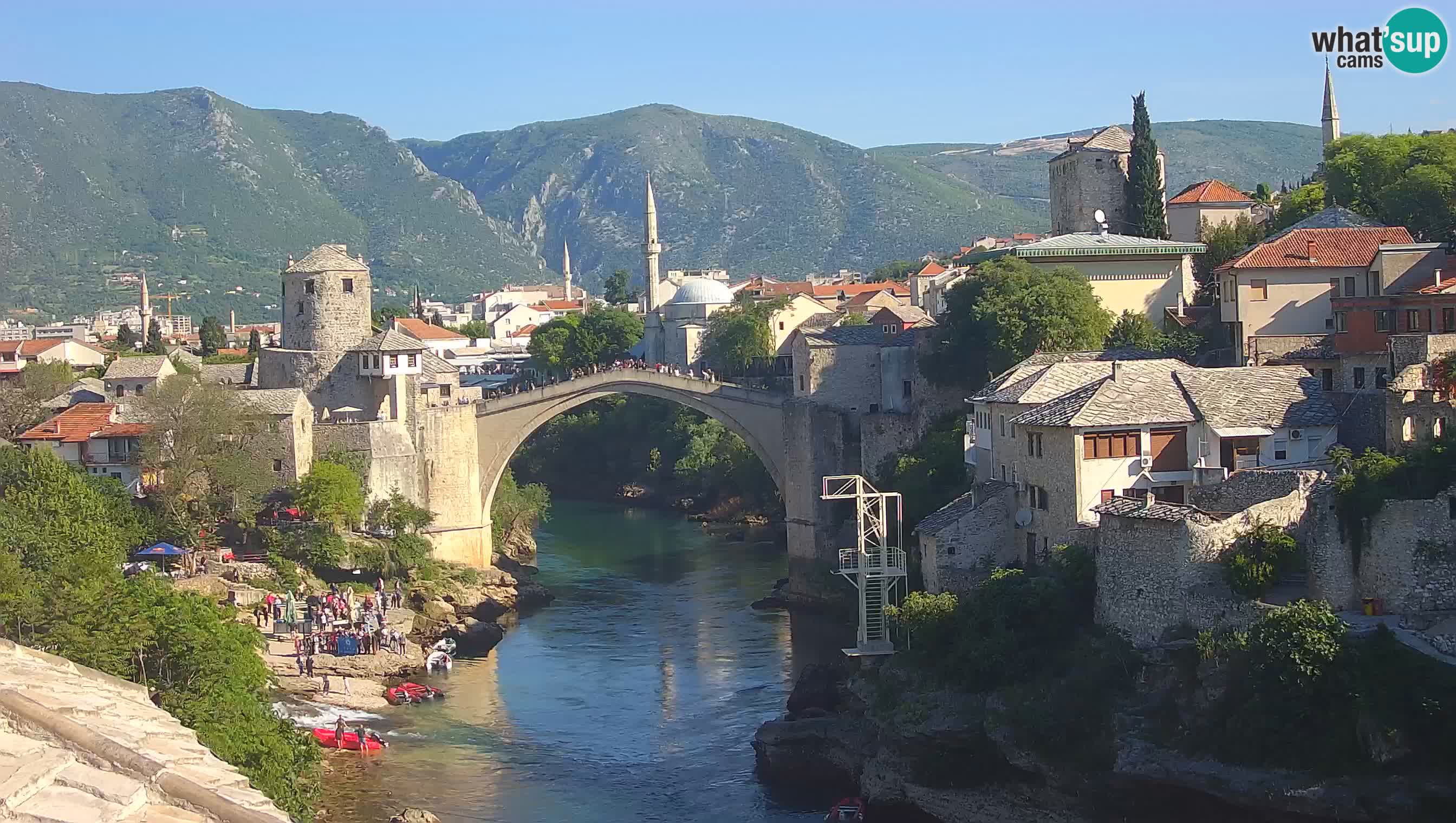 Mostar webcam – LIVE Old Bridge and Neretva river