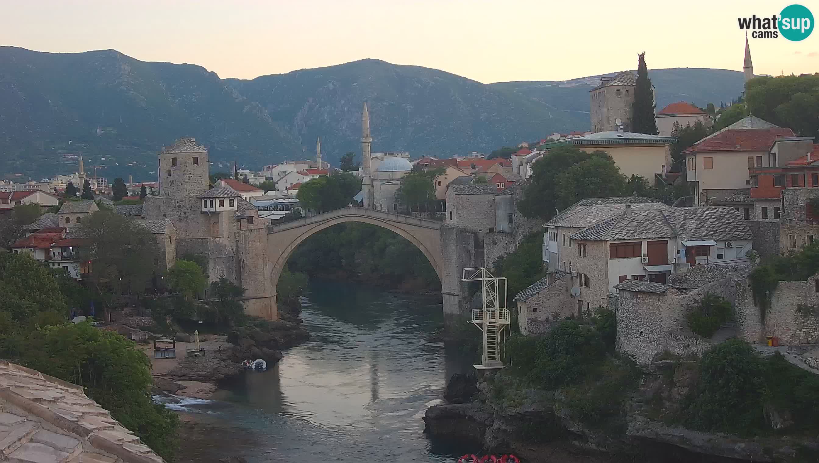 Mostar webcam – LIVE Old Bridge and Neretva river