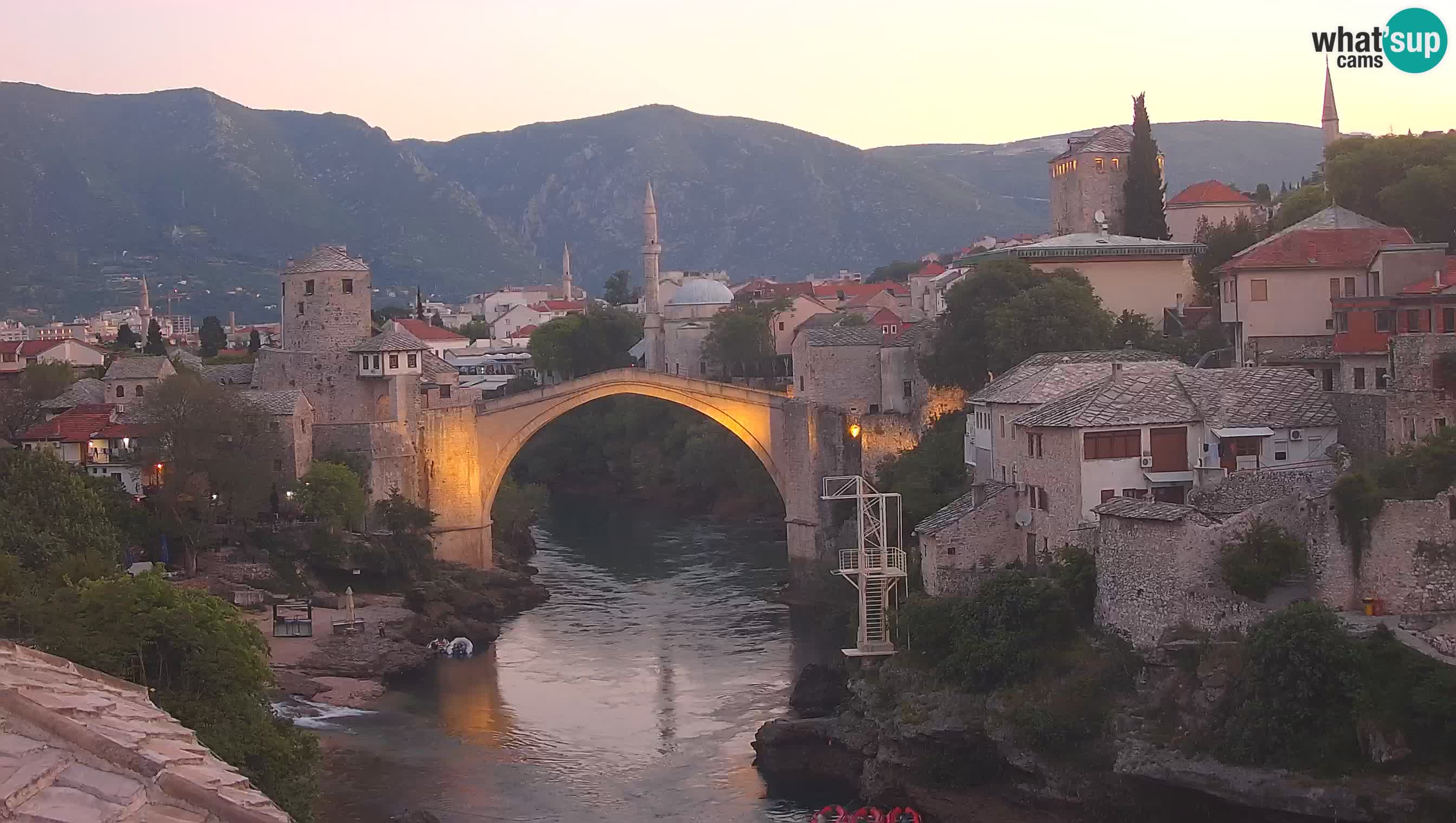 Mostar webcam – LIVE Old Bridge and Neretva river