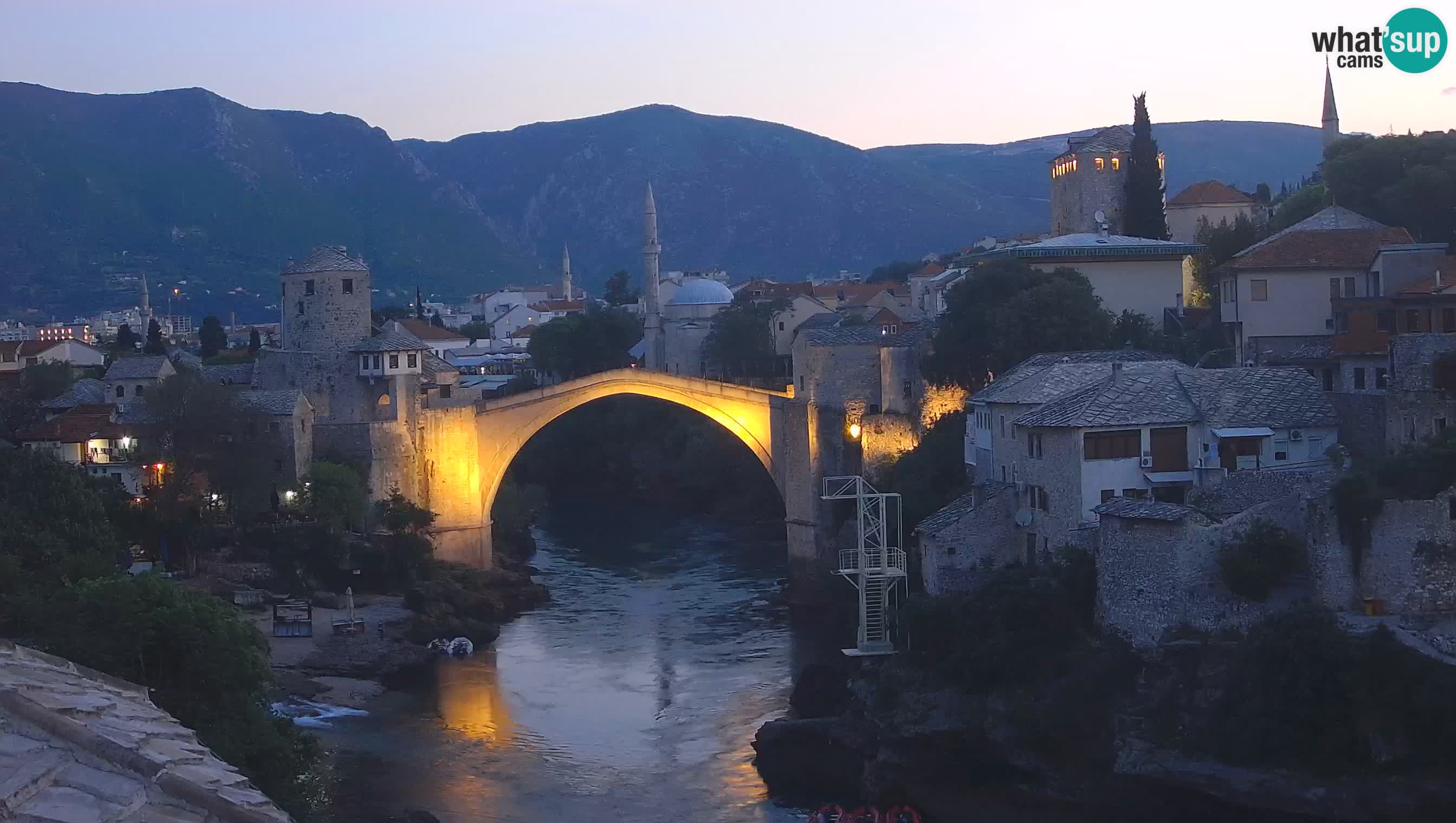 Webcam Mostar – Il Ponte Vecchio sul fiume Neretva