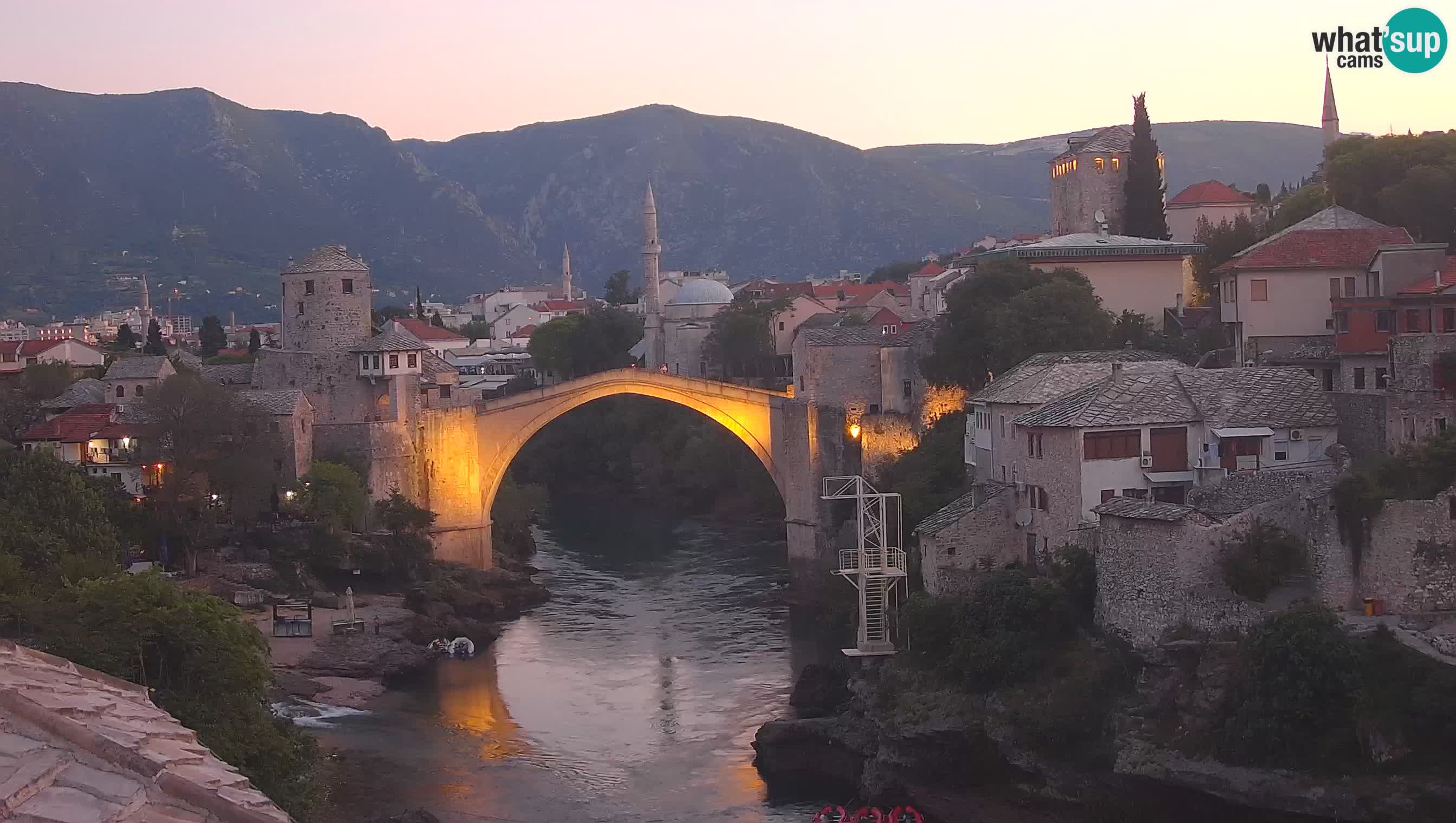 Mostar webcam – LIVE Old Bridge and Neretva river
