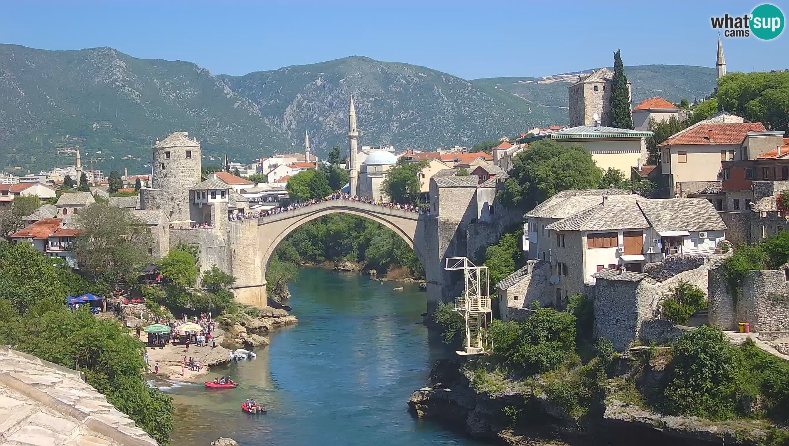 Mostar web kamera – Stari Most i rijeka Neretva – Goa Mostar